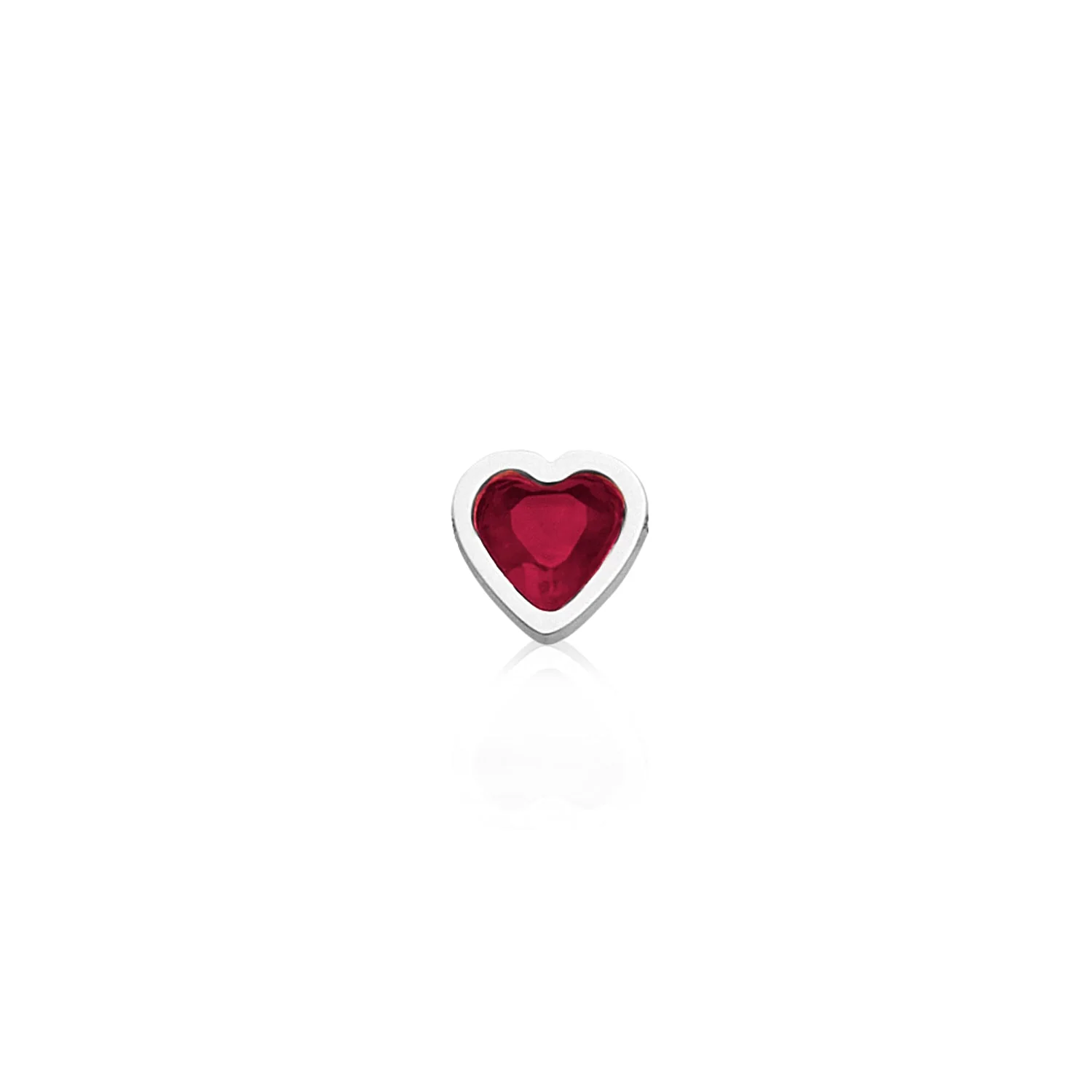 Made Mine Charms - Heart Birthstone Charms (Silver) - Image 3