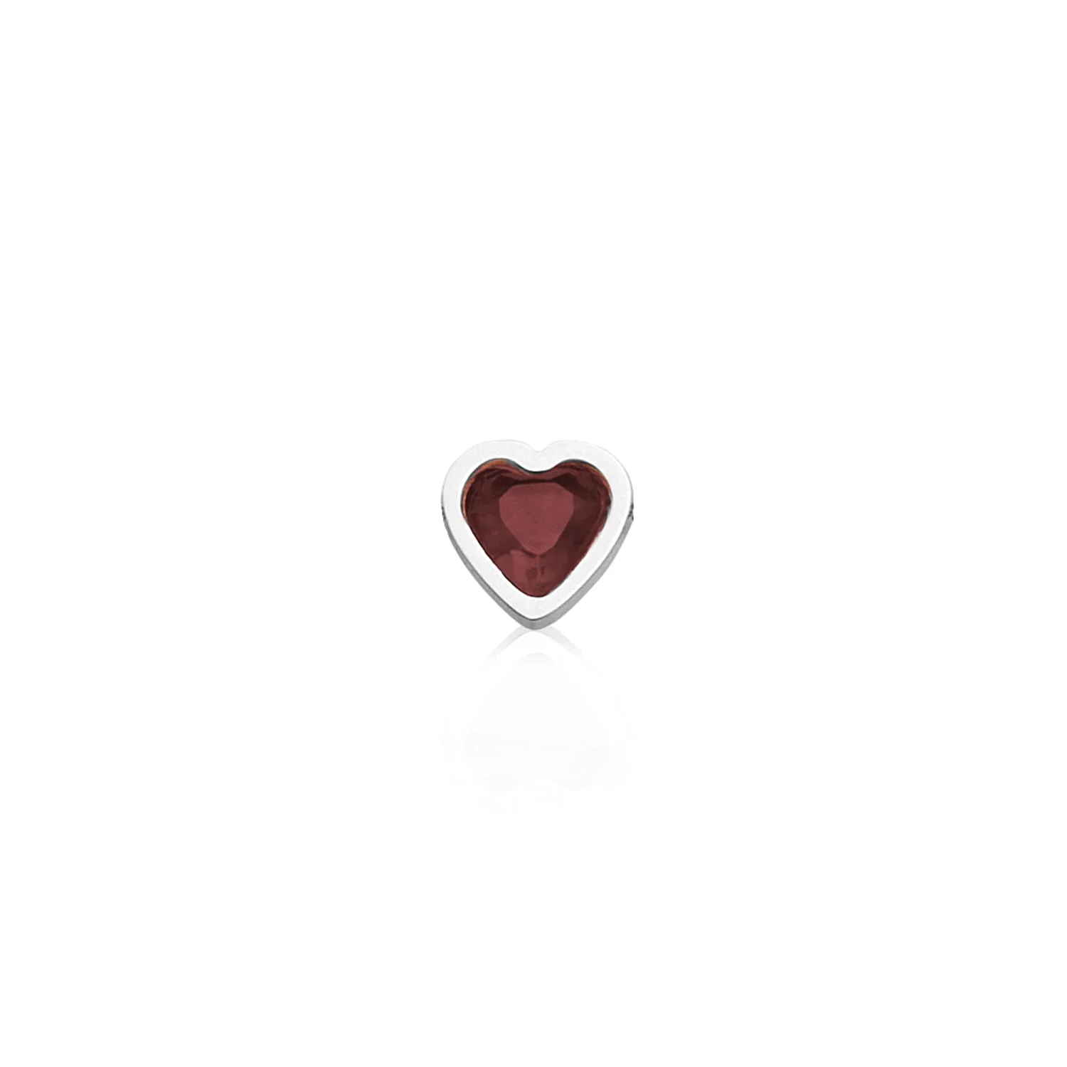 Made Mine Charms - Heart Birthstone Charms (Silver) - Image 4