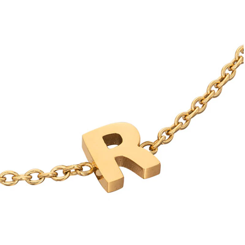 Birthstone & Made Mine Letter Bracelet (Gold) - Image 15