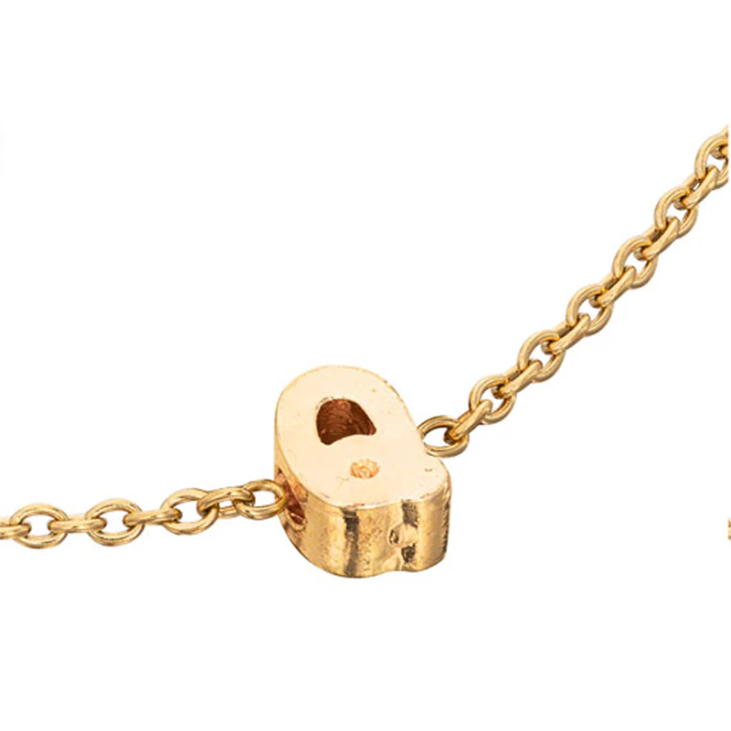 Birthstone & Made Mine Letter Bracelet (Gold) - Image 16
