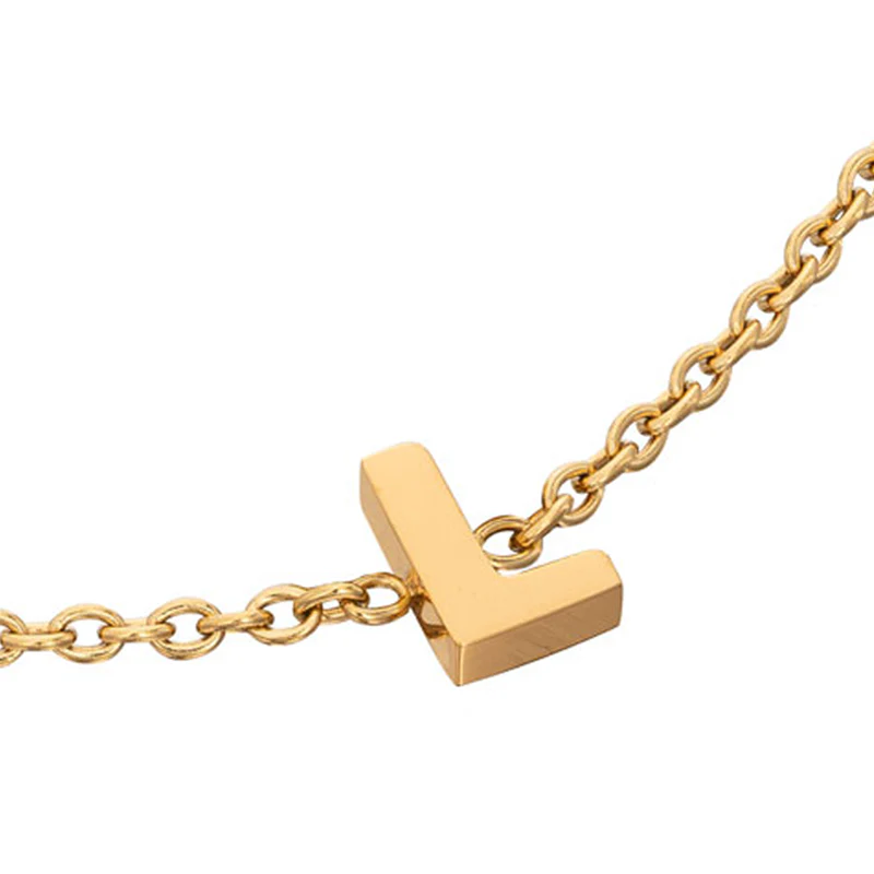 Birthstone & Made Mine Letter Bracelet (Gold) - Image 21