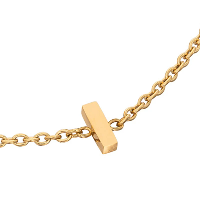Birthstone & Made Mine Letter Bracelet (Gold) - Image 24