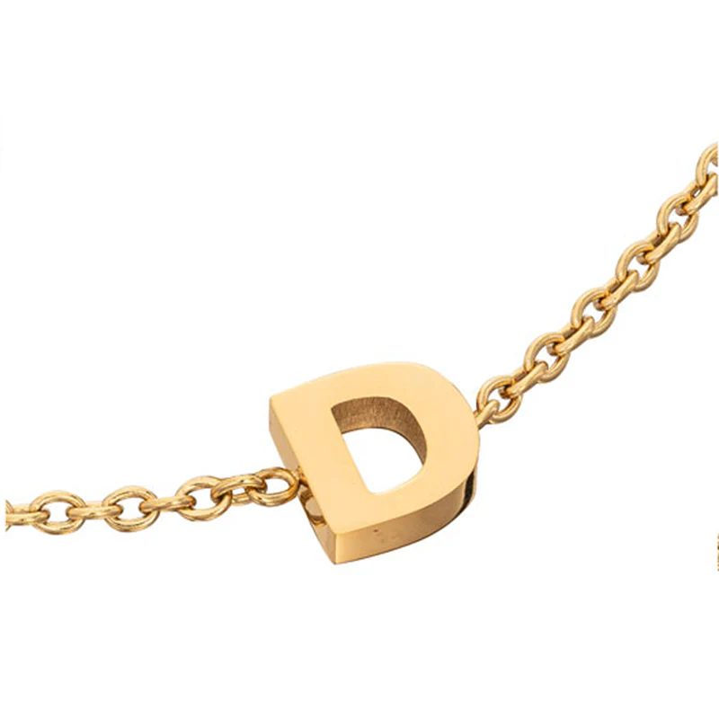 Birthstone & Made Mine Letter Bracelet (Gold) - Image 29