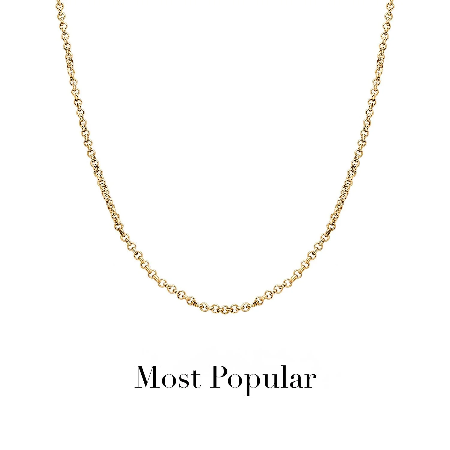 Layering Box Chain Necklace (Gold) - Image 2