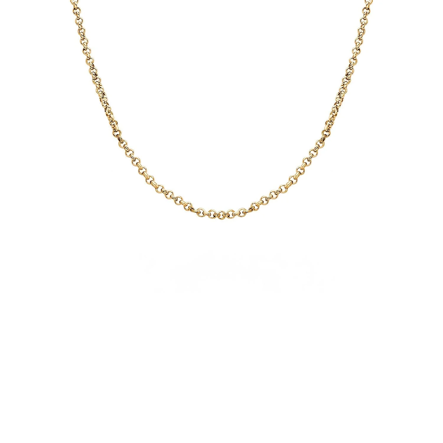 Layering Box Chain Necklace (Gold) - Image 3