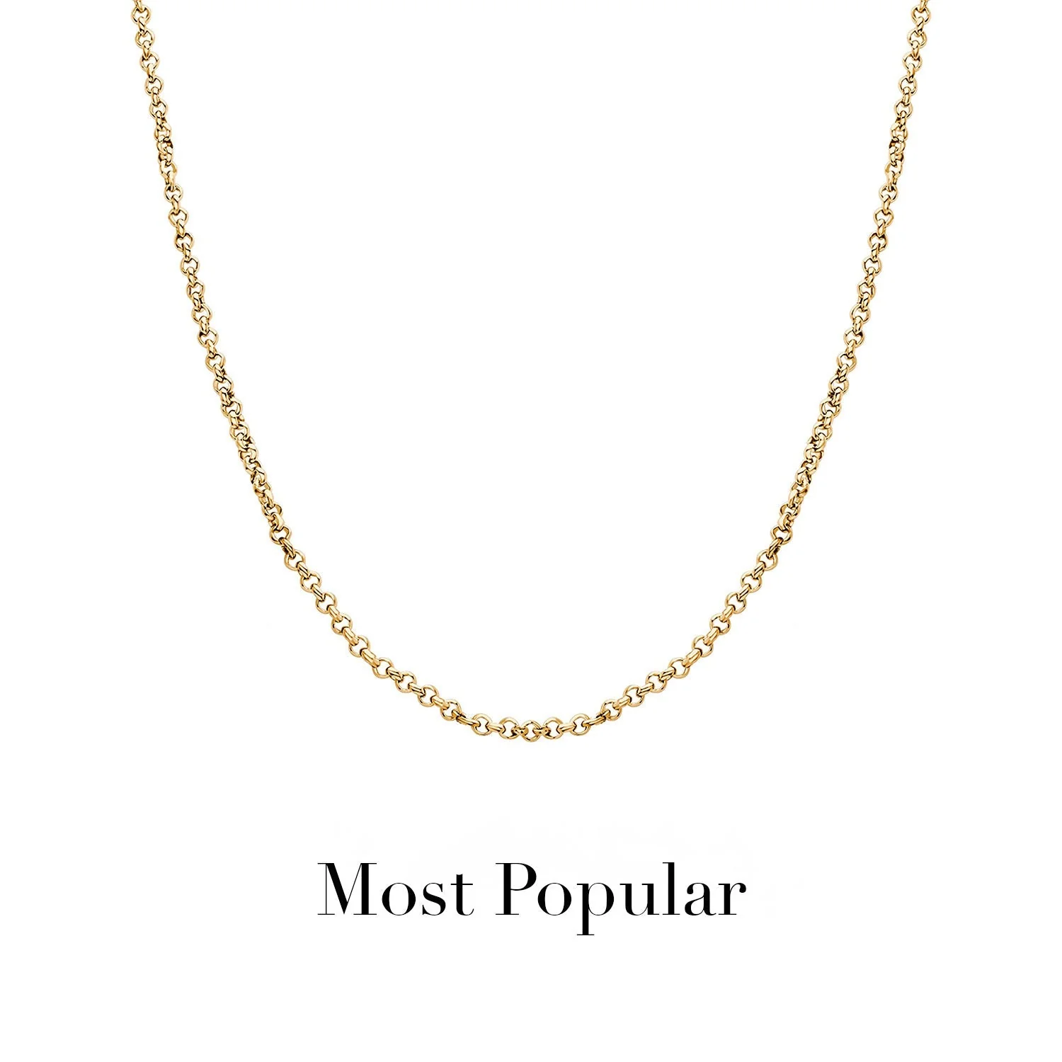 Layering Box Chain Necklace (Gold) - Image 3