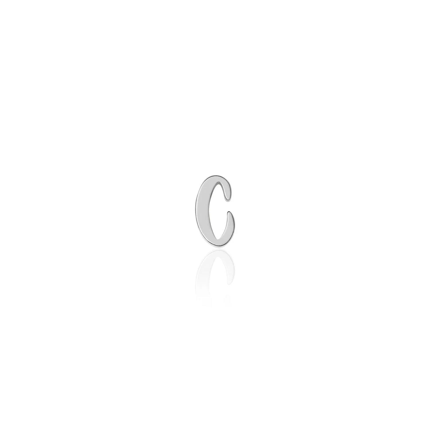 Fixed Charm - Handwritten Initial Charm (Silver) - Image 25