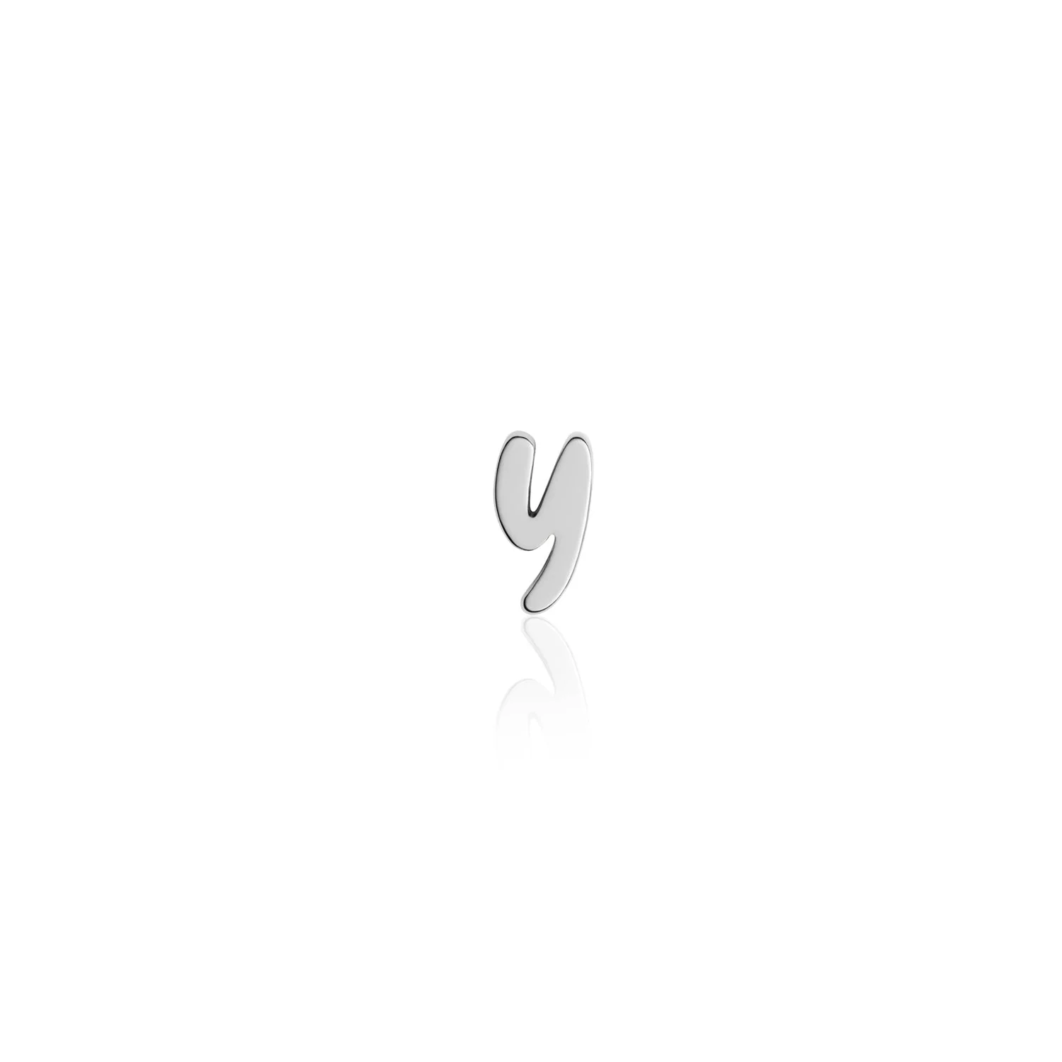 Fixed Charm - Handwritten Initial Charm (Silver) - Image 3
