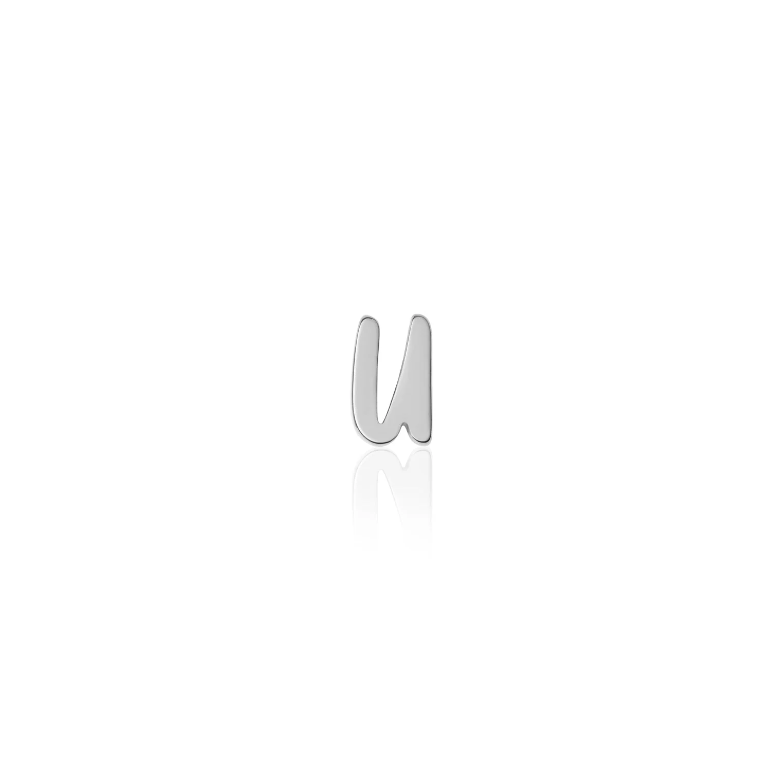 Fixed Charm - Handwritten Initial Charm (Silver) - Image 7