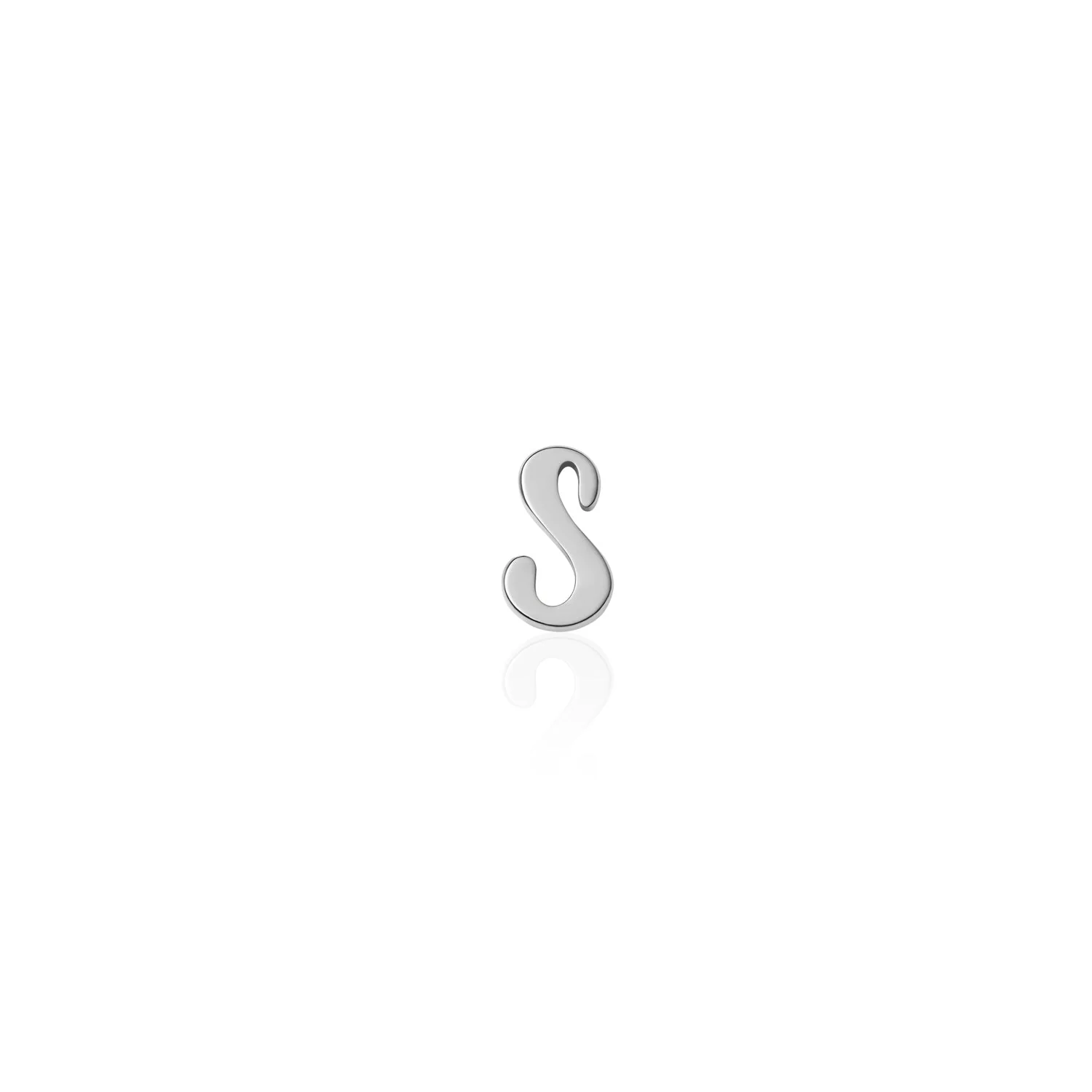 Fixed Charm - Handwritten Initial Charm (Silver) - Image 9