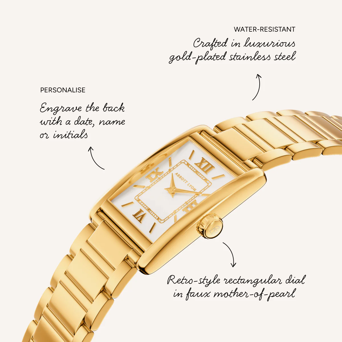 Classic Tank 33 Watch (Gold) - Image 3