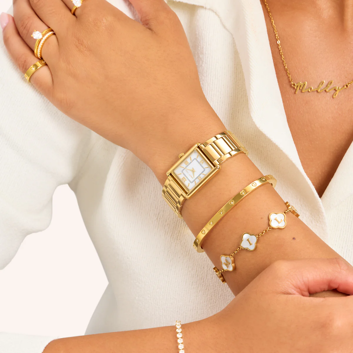 Classic Tank 33 Watch (Gold) - Image 4