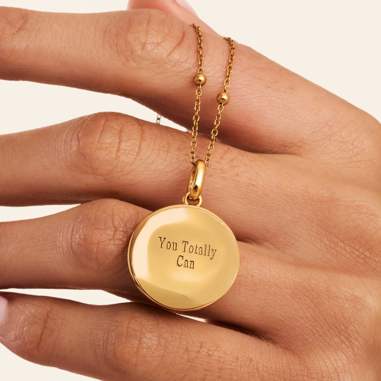 Custom Zodiac Coin Necklace (Gold) - Image 4