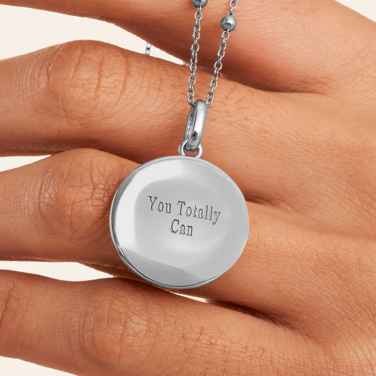 Custom Zodiac Coin Necklace (Silver) - Image 4