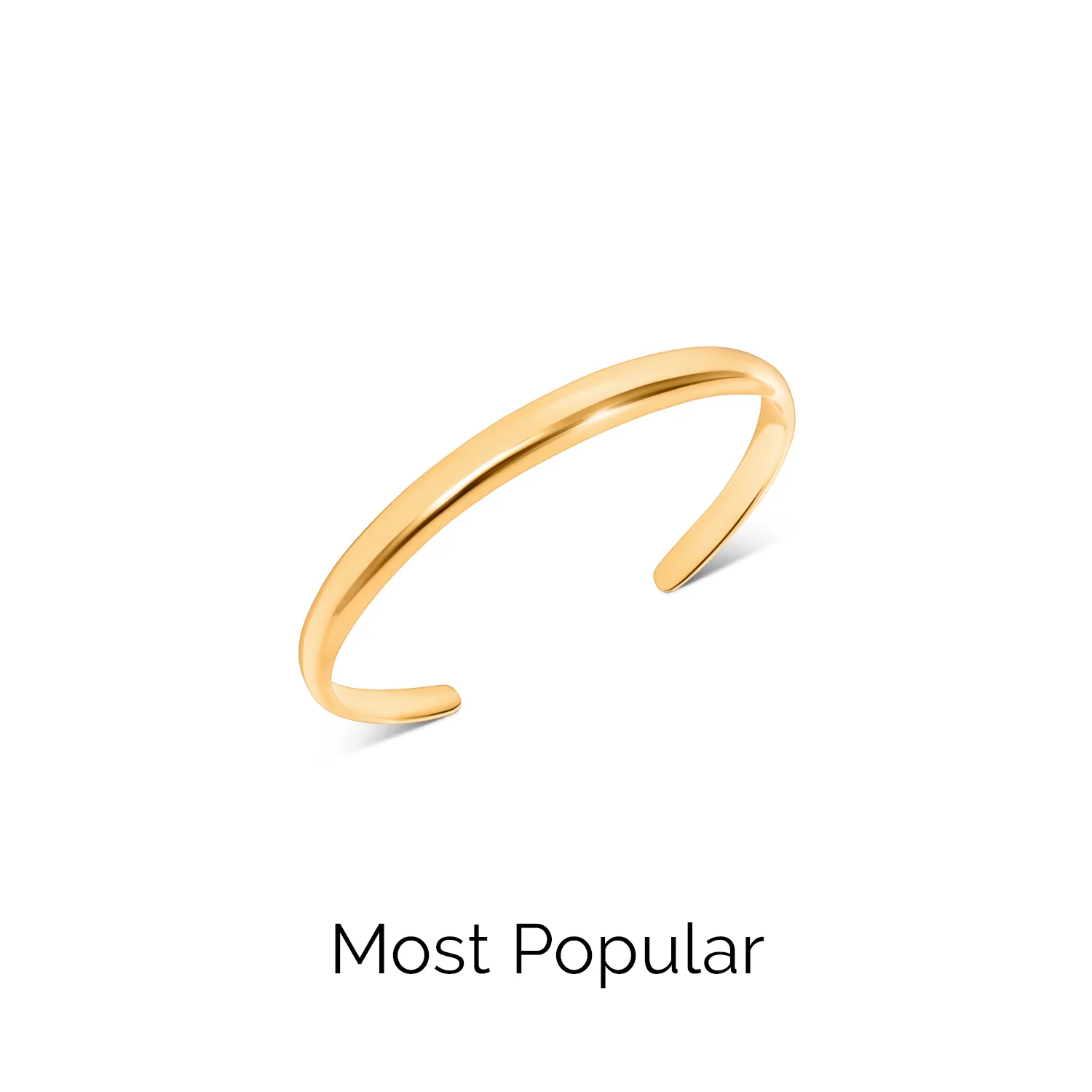 Domed Bangle (Gold) - Image 6