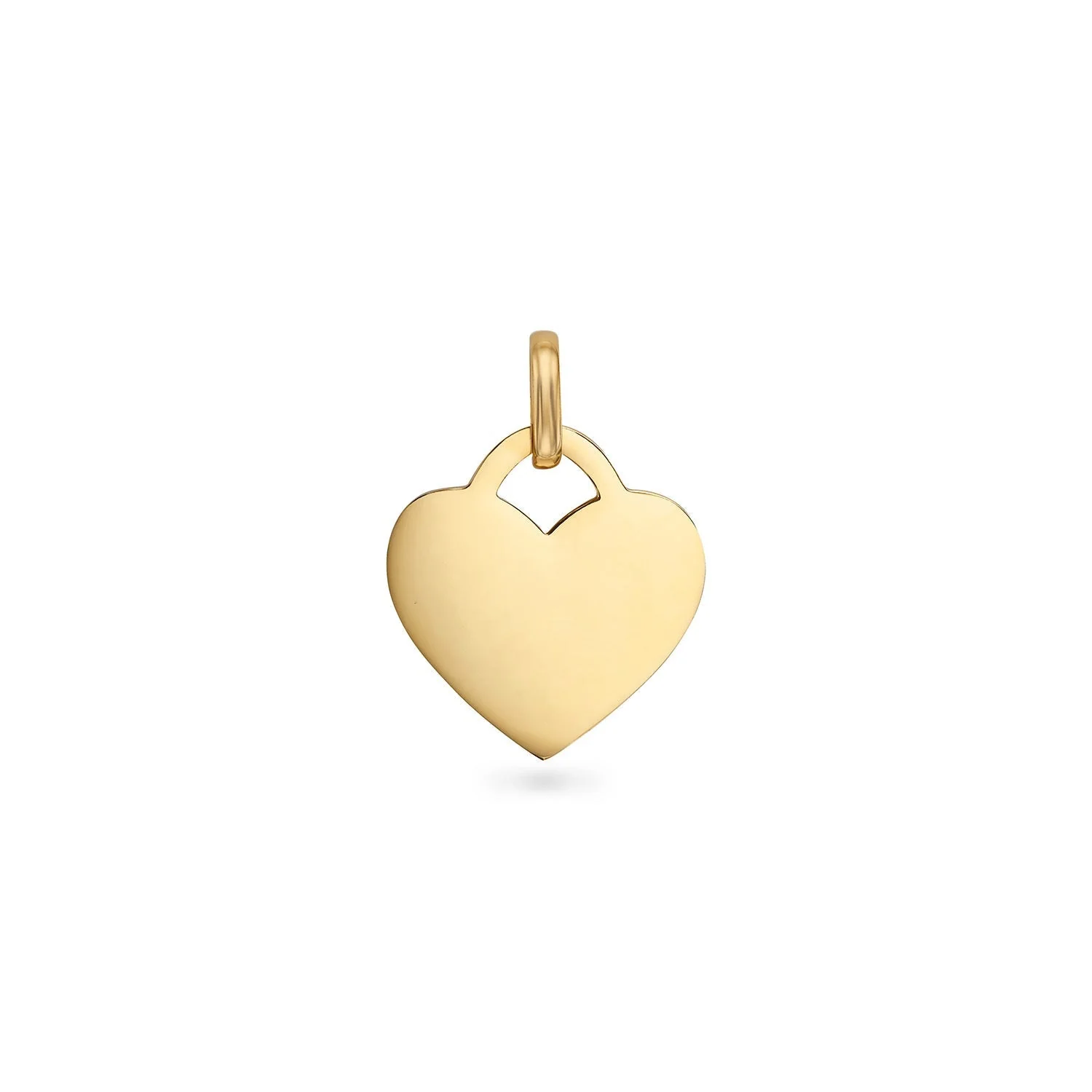 Double Heart Token Necklace (Gold) - Image 8