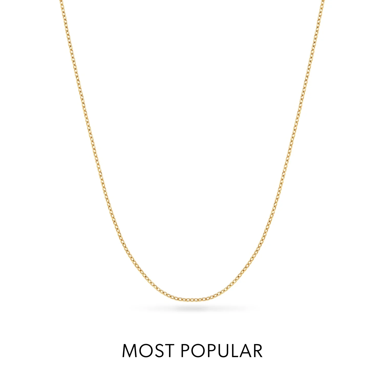 Fine Chain Necklace (Gold) - Image 3