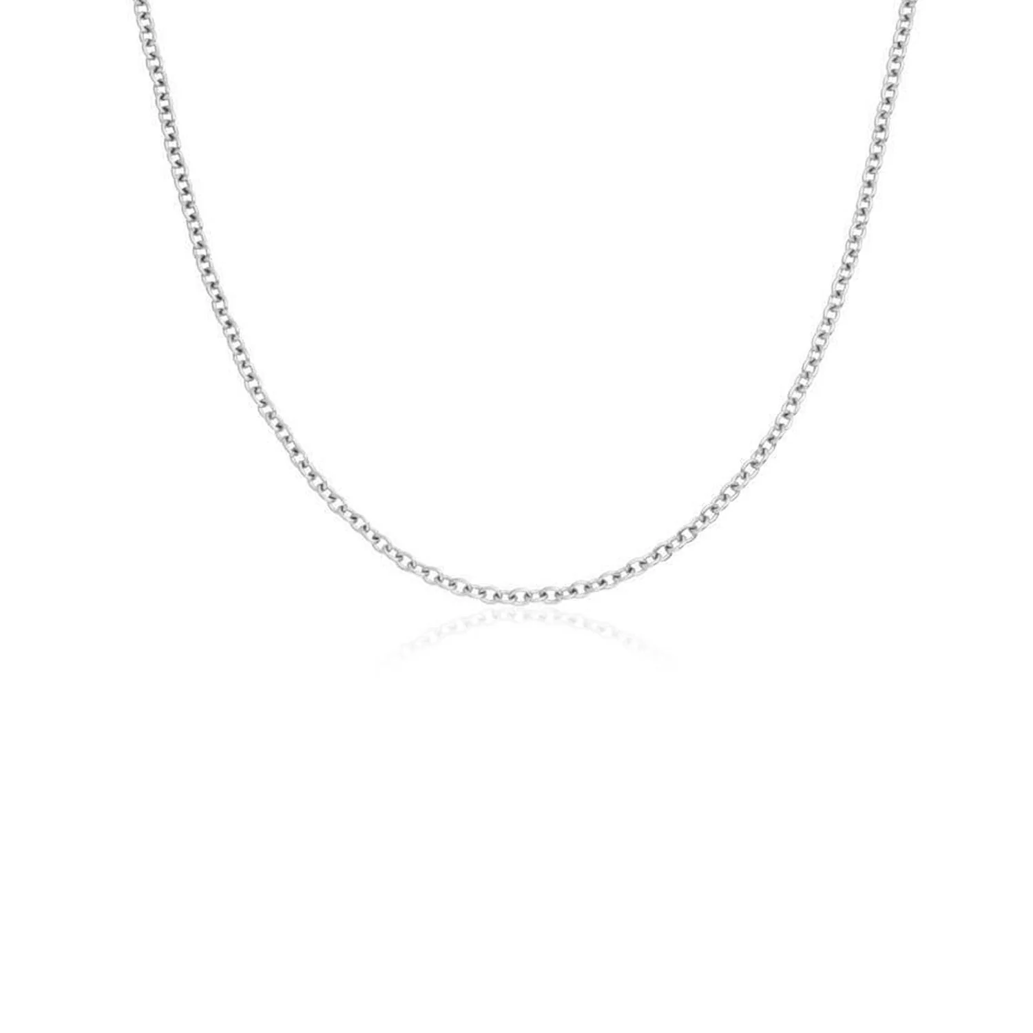Fine Chain Necklace (Silver) - Image 3