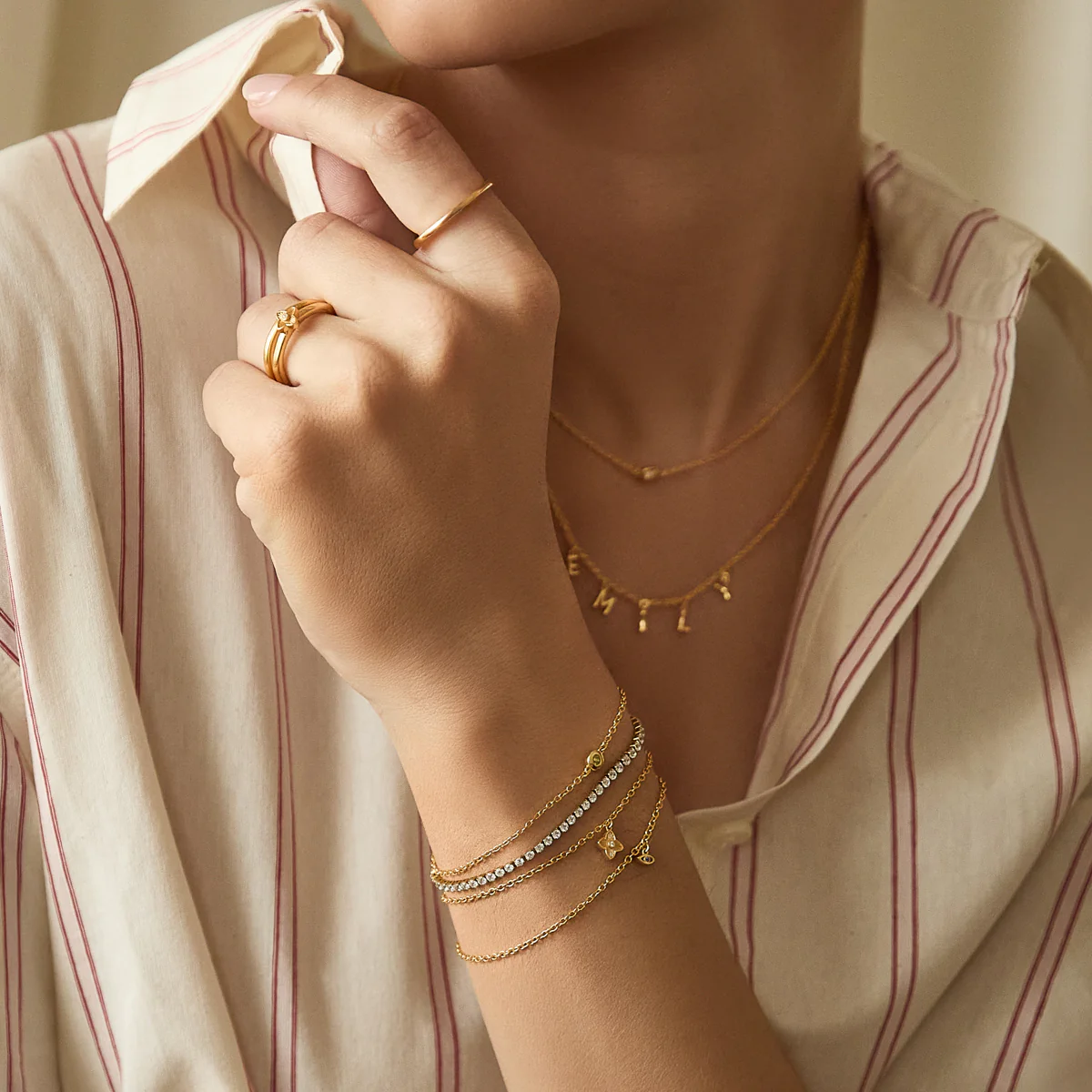Fine Single Charm Bracelet (Gold) - Image 5