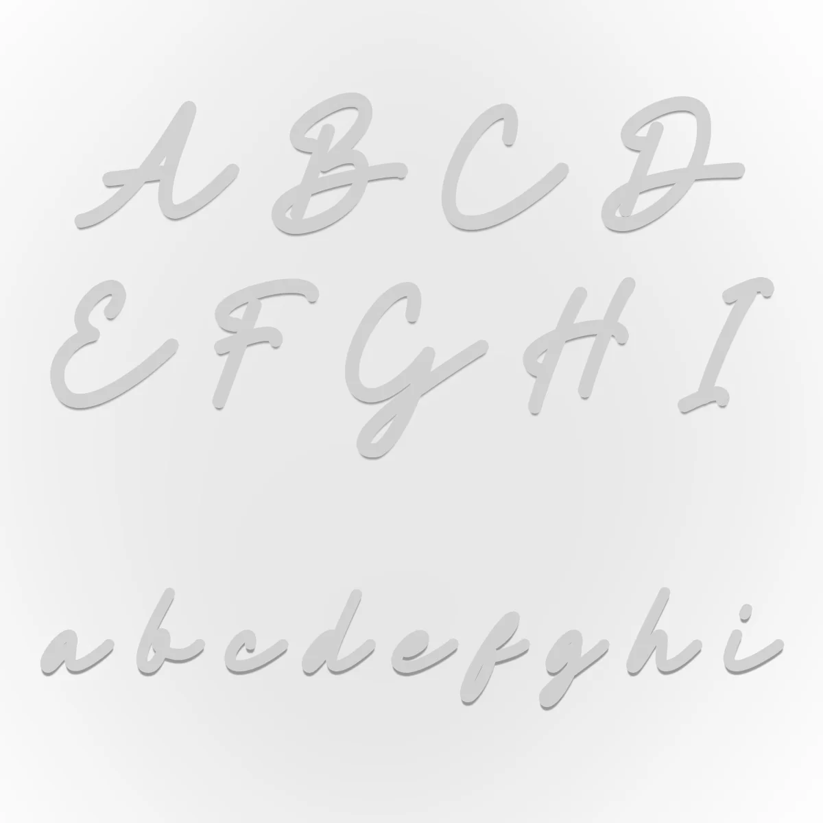 Custom Handwritten Domed Bangle (Silver) - Image 10