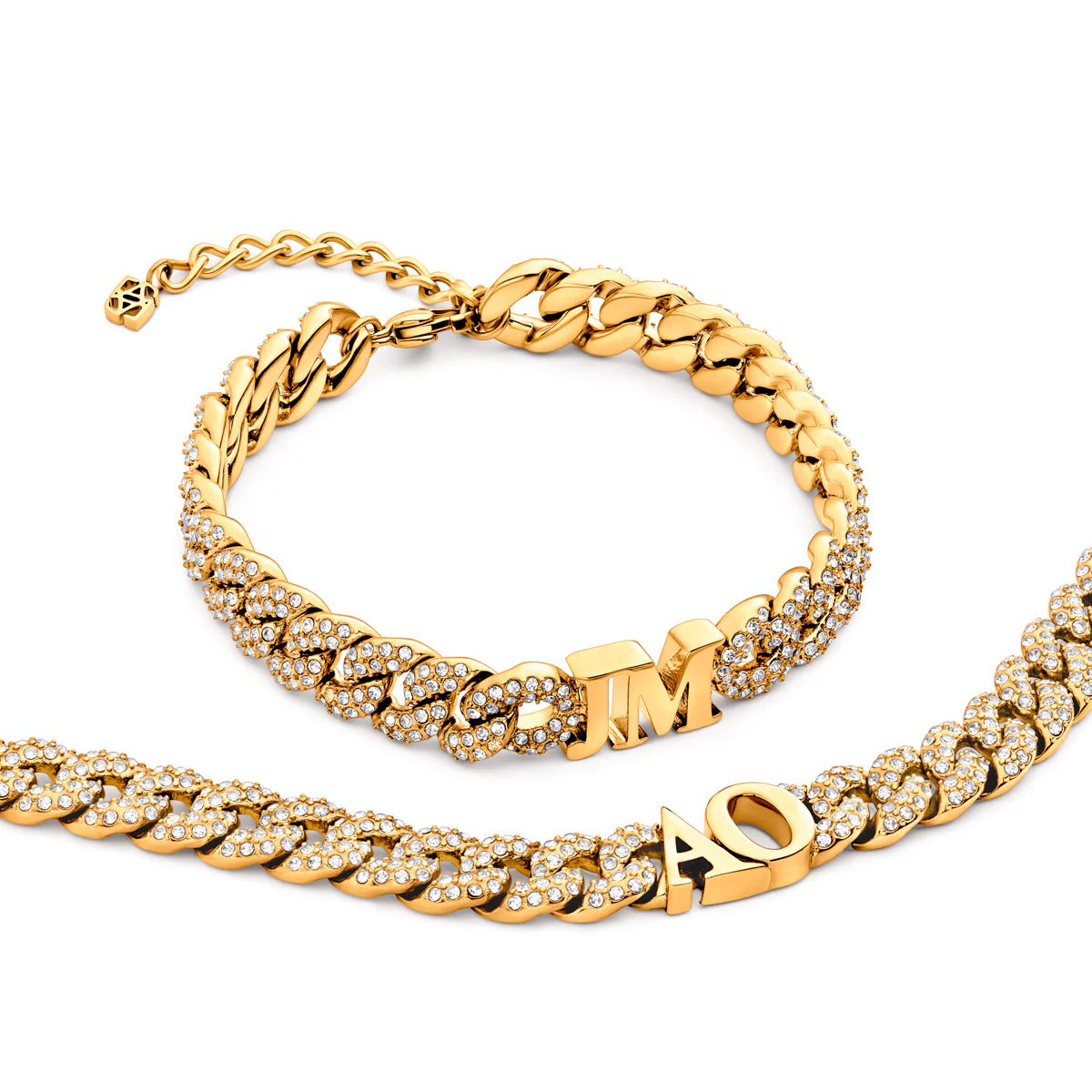 Gala Pavé Initial Choker (Gold) - Image 4