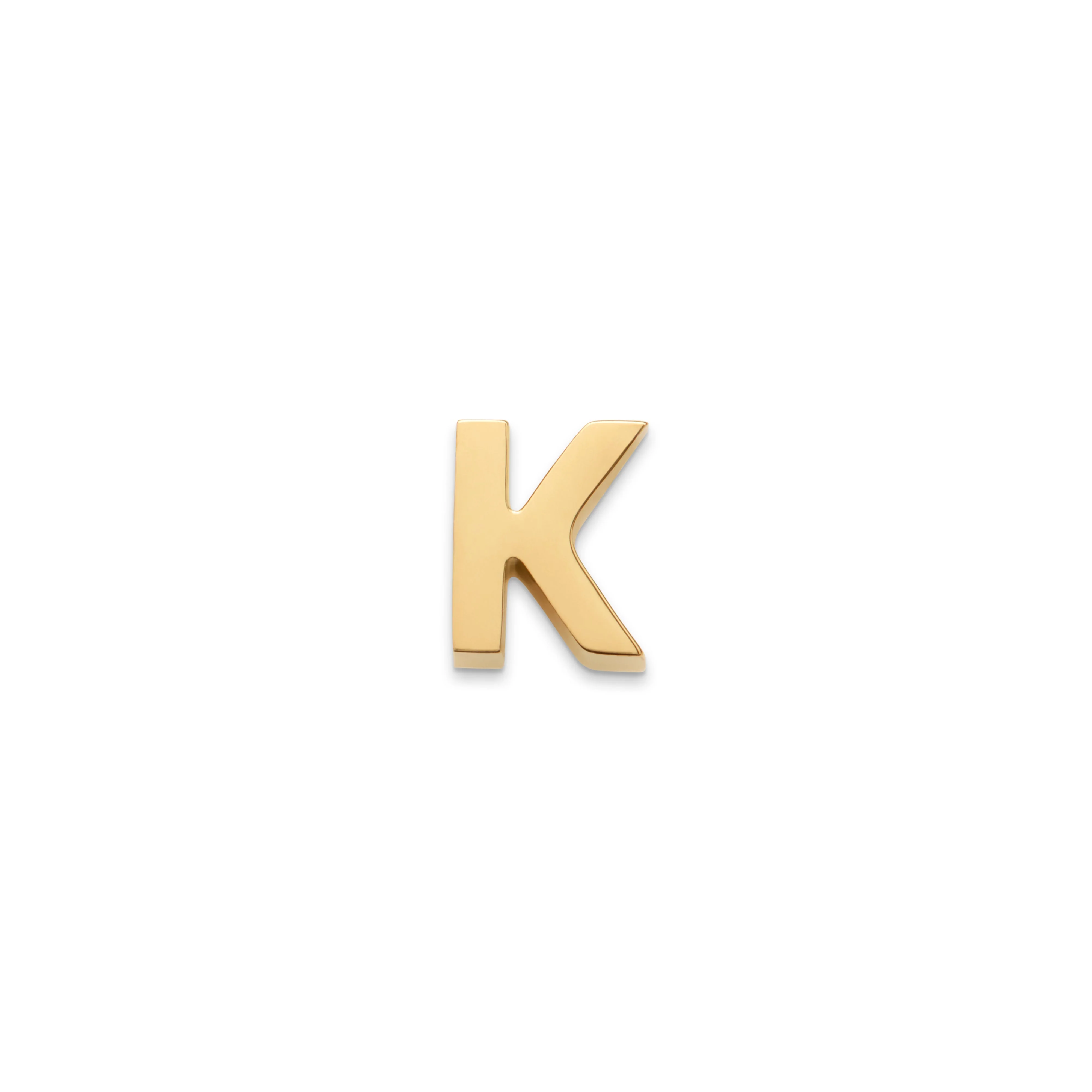 Made Mine Charms - Block Initial Charm (Gold) - Image 12