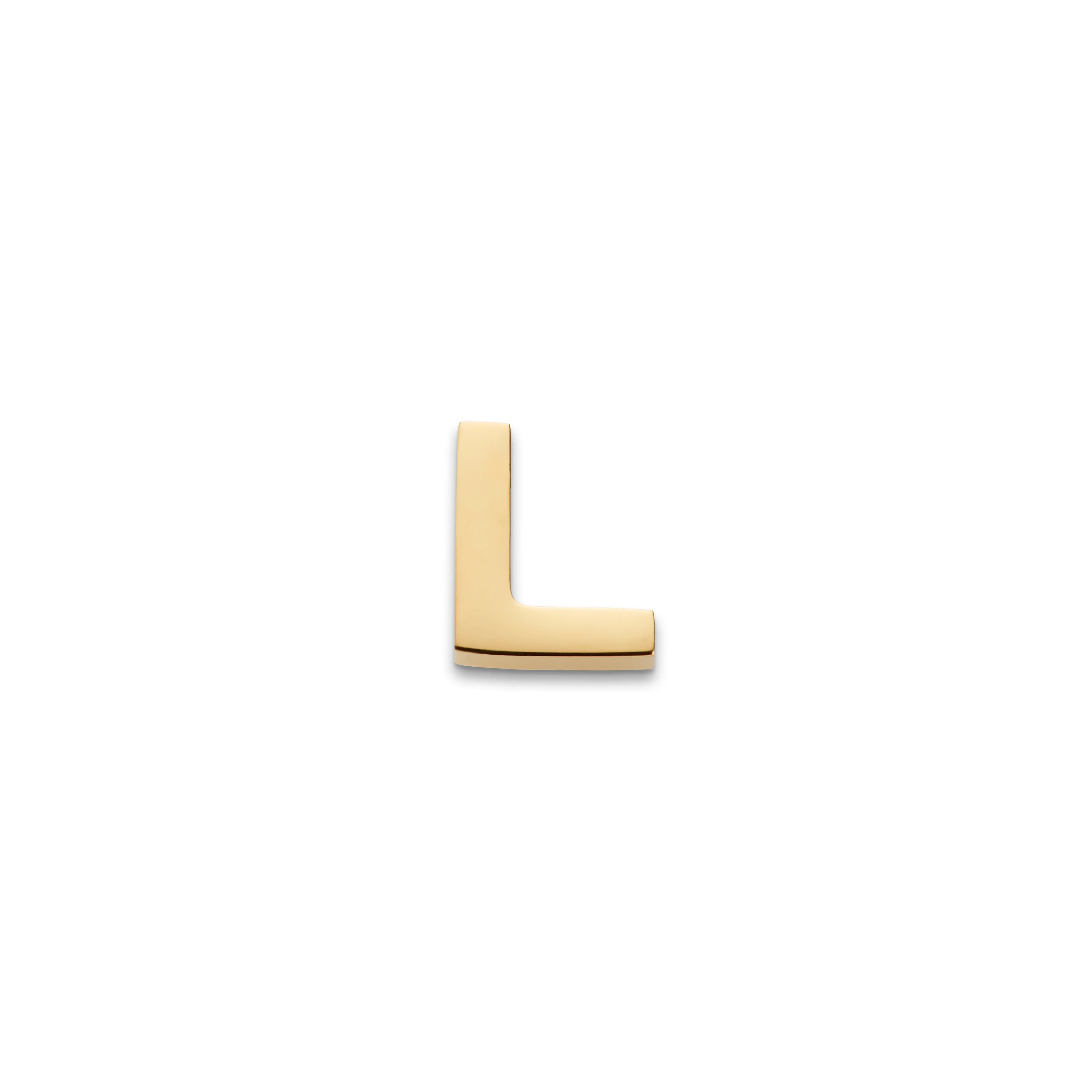 Made Mine Charms - Block Initial Charm (Gold) - Image 13