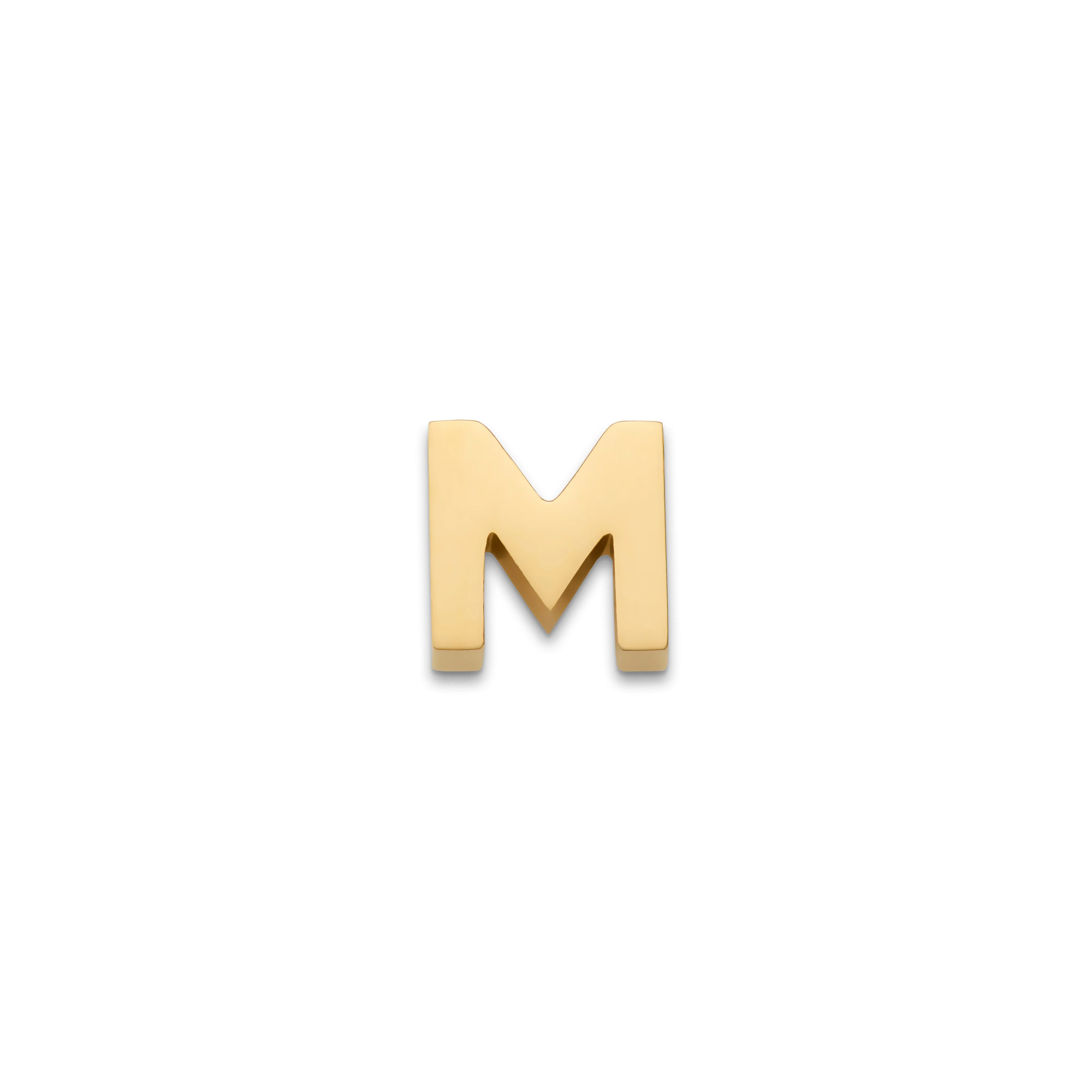 Made Mine Charms - Block Initial Charm (Gold) - Image 14