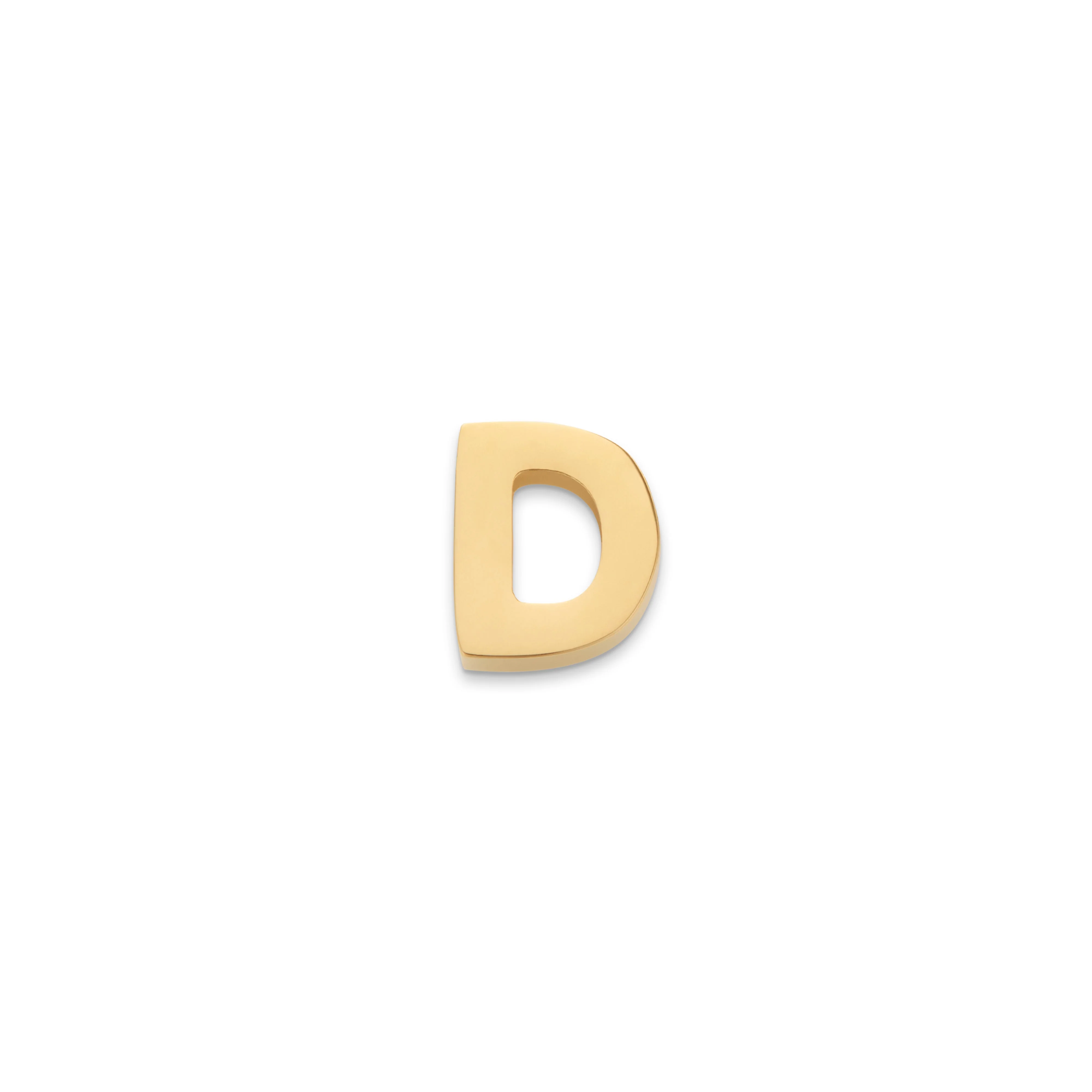 Made Mine Charms - Block Initial Charm (Gold) - Image 5