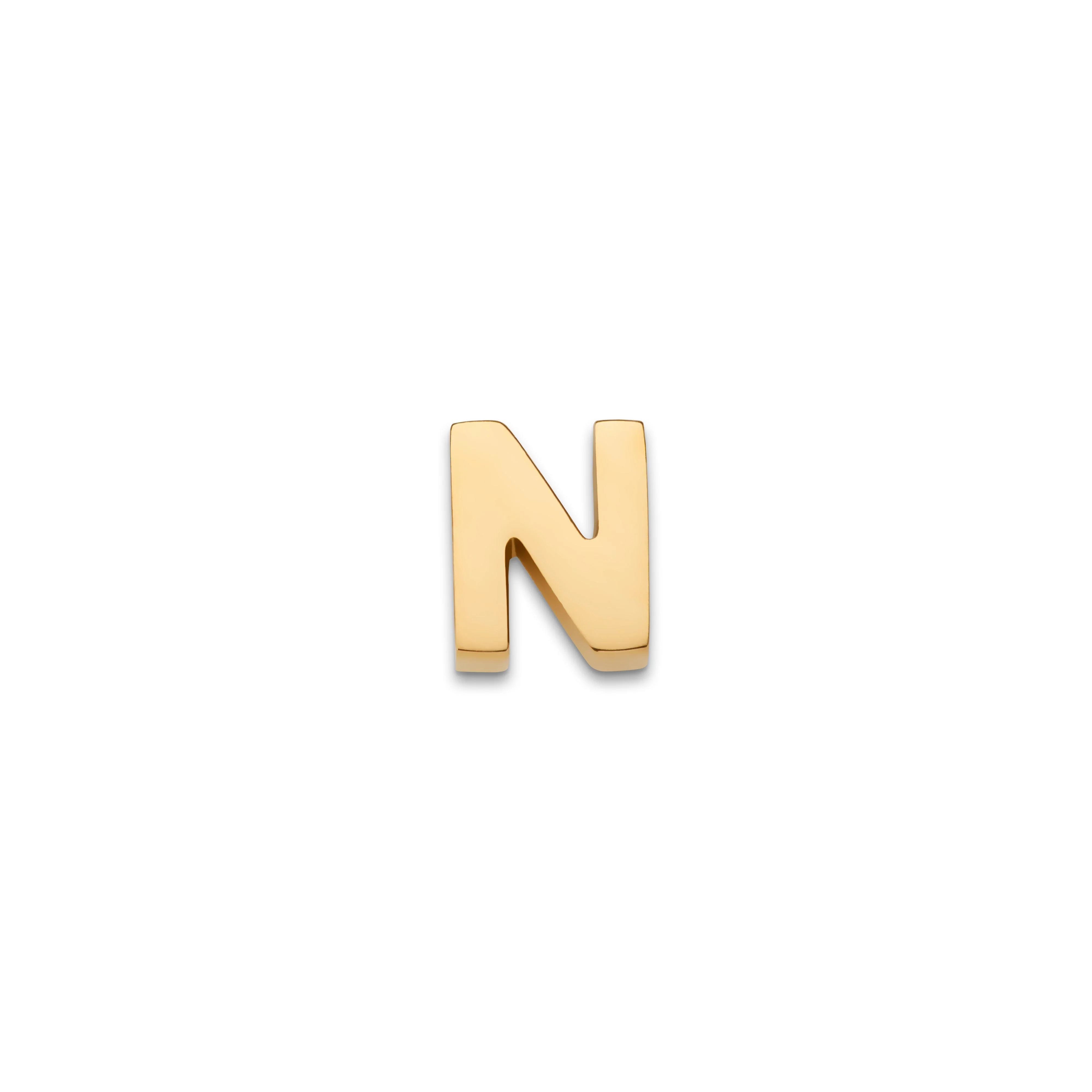 Made Mine Charms - Block Initial Charm (Gold) - Image 15