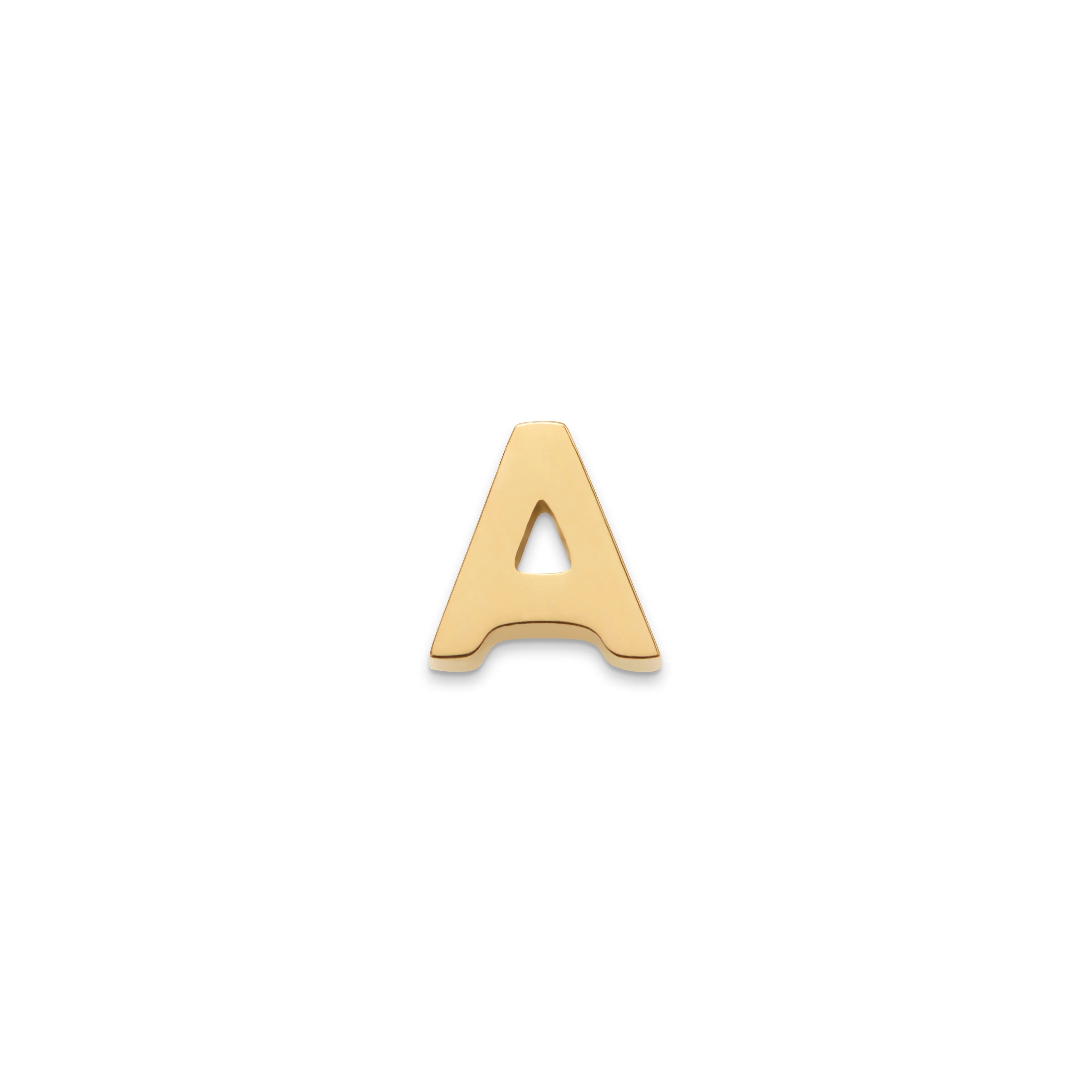 Made Mine Charms - Block Initial Charm (Gold) - Image 2