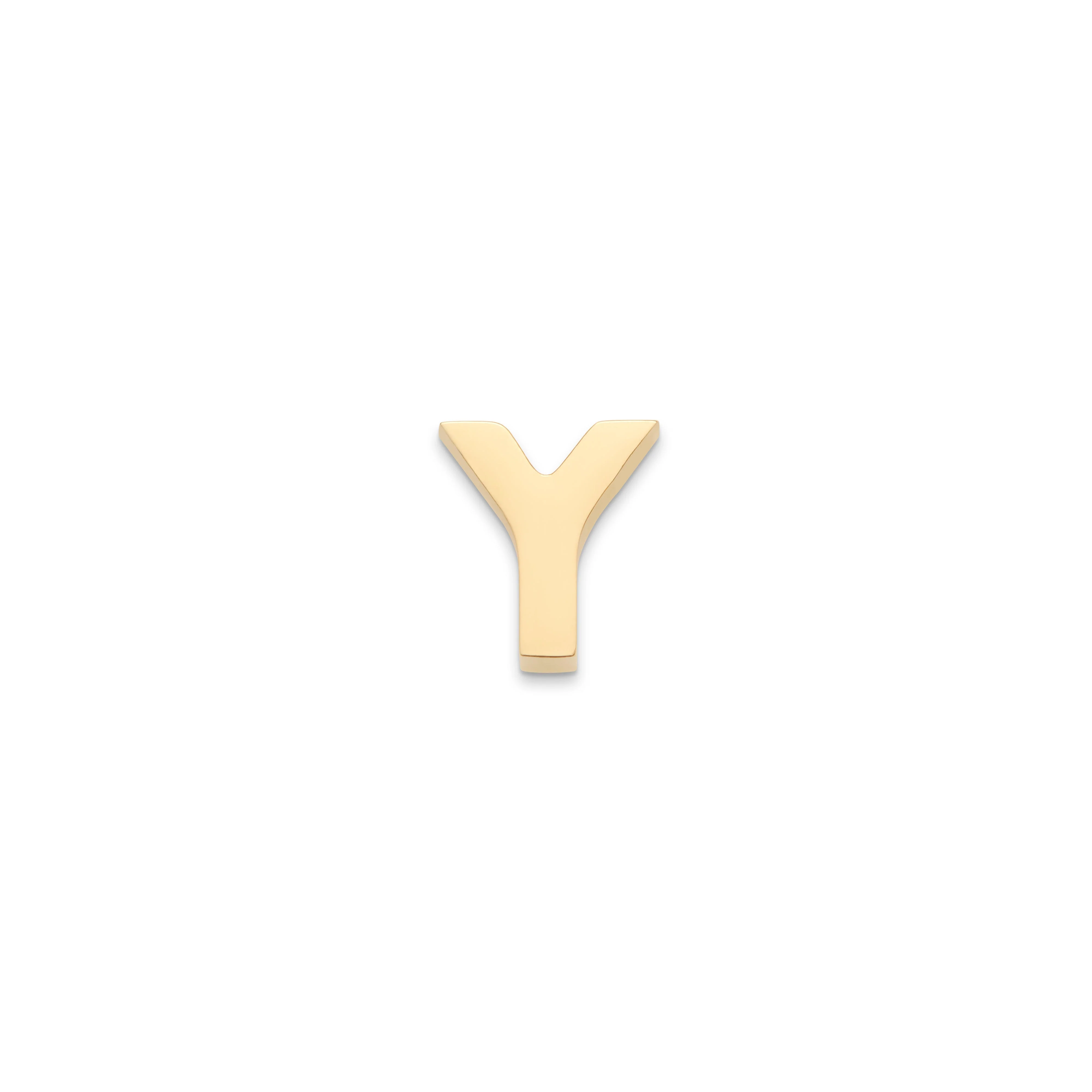 Made Mine Charms - Block Initial Charm (Gold) - Image 26