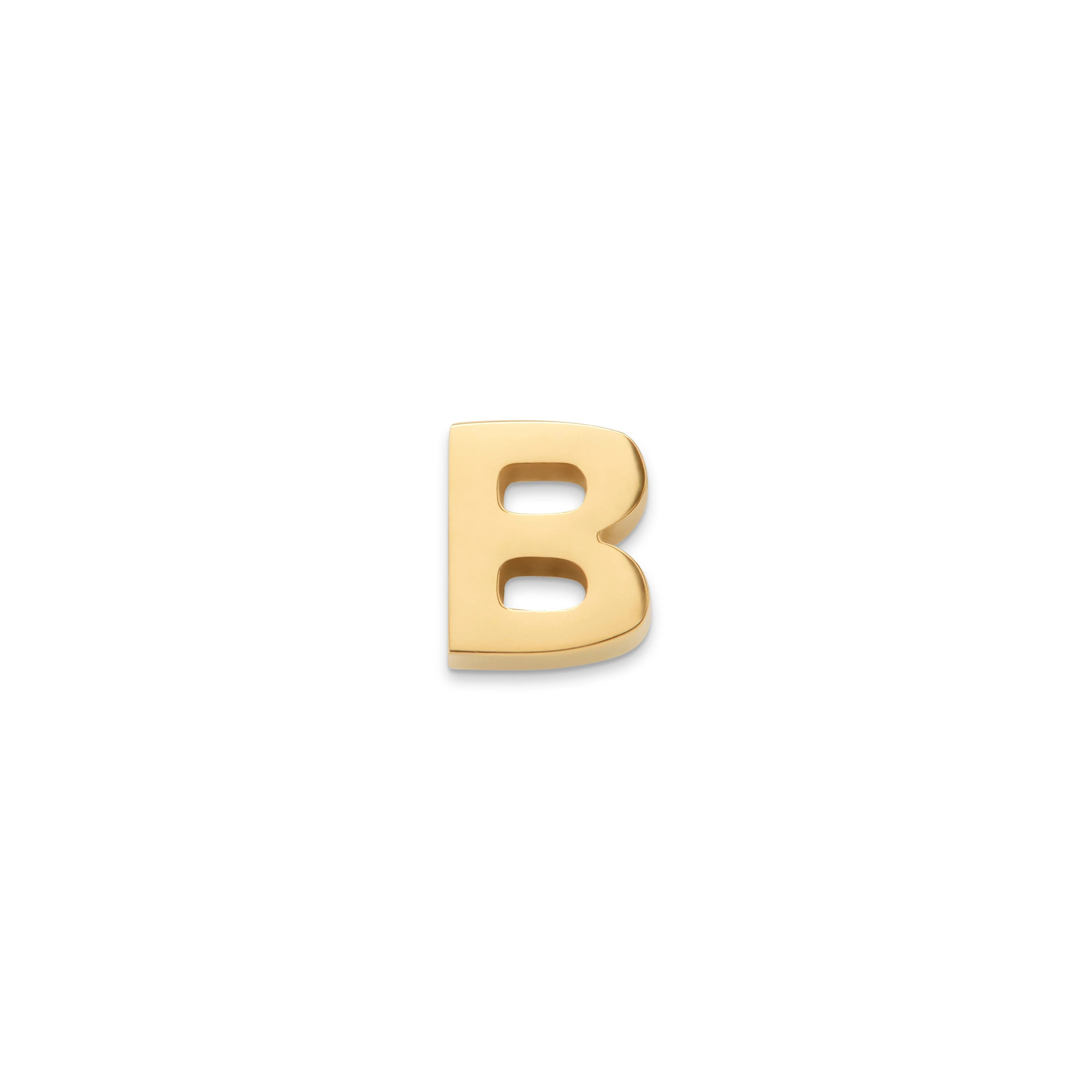 Made Mine Charms - Block Initial Charm (Gold) - Image 3