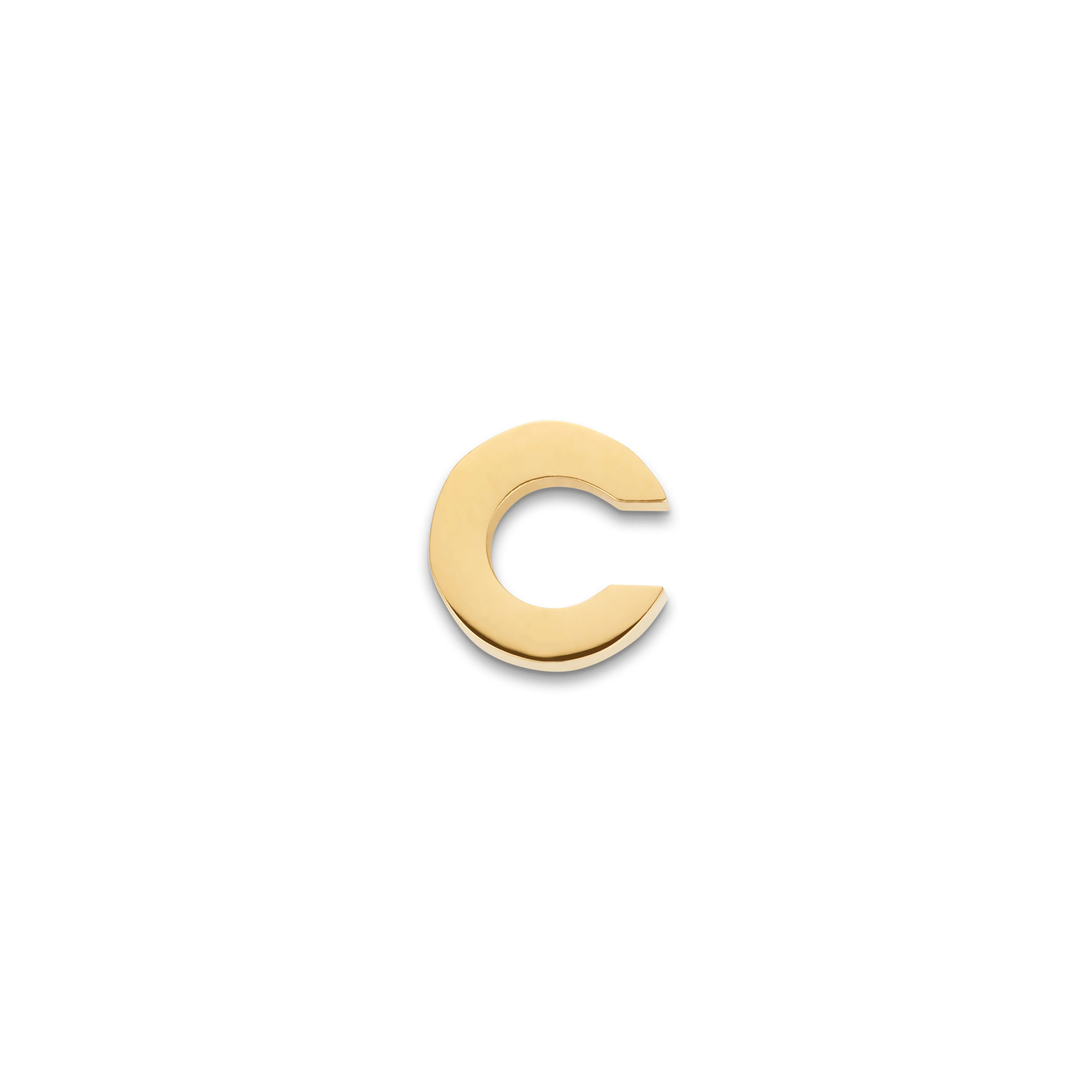 Made Mine Charms - Block Initial Charm (Gold) - Image 4