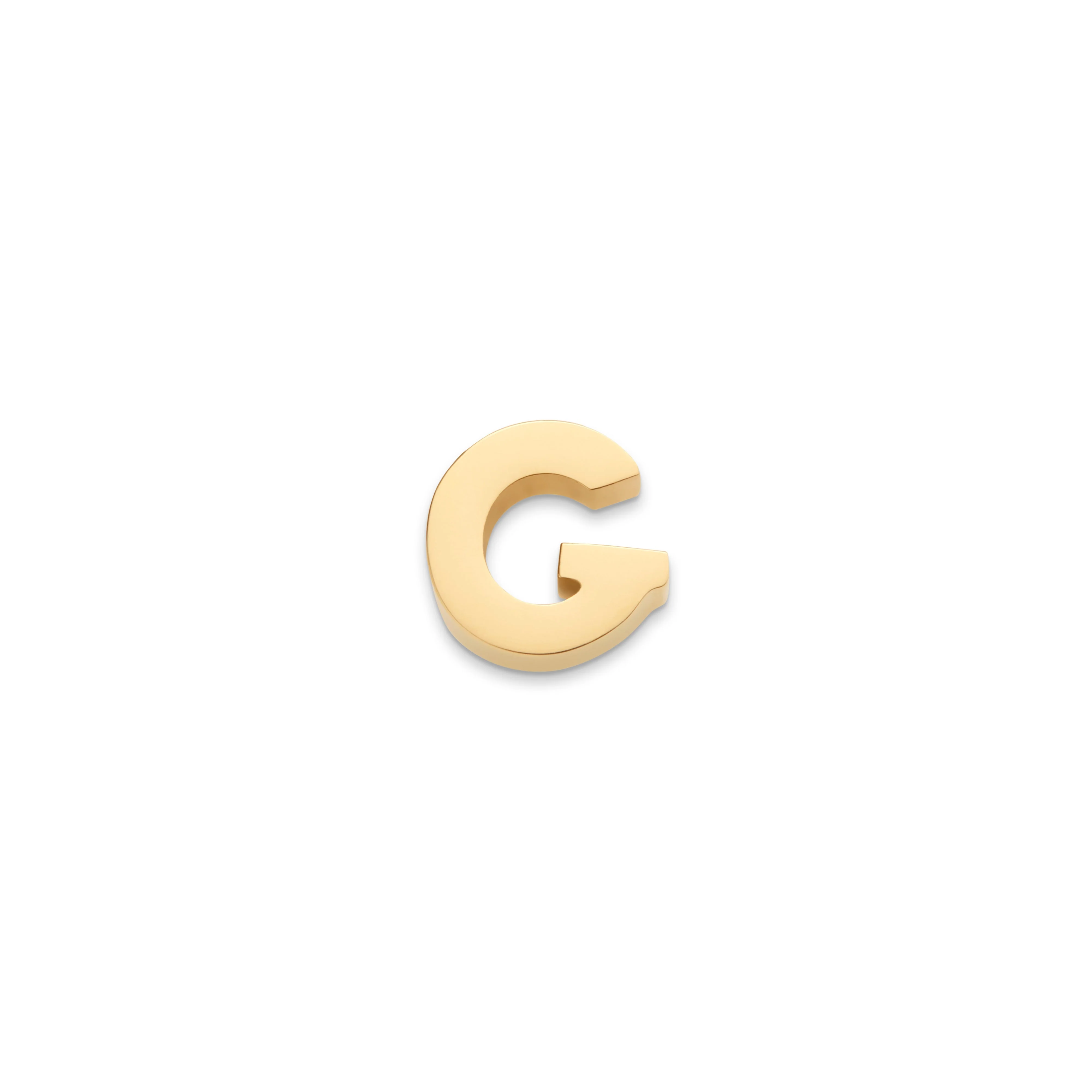 Made Mine Charms - Block Initial Charm (Gold) - Image 8