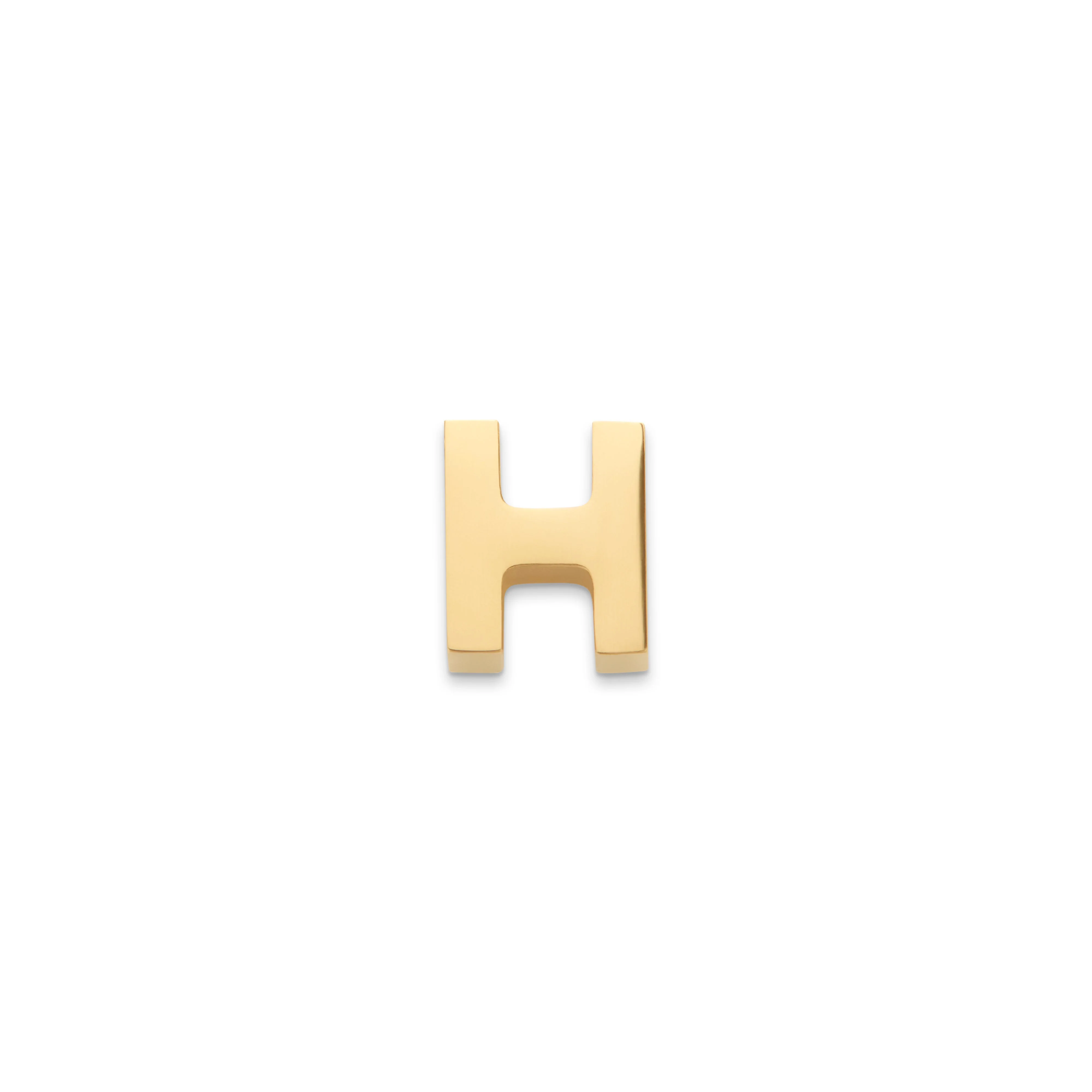 Made Mine Charms - Block Initial Charm (Gold) - Image 9