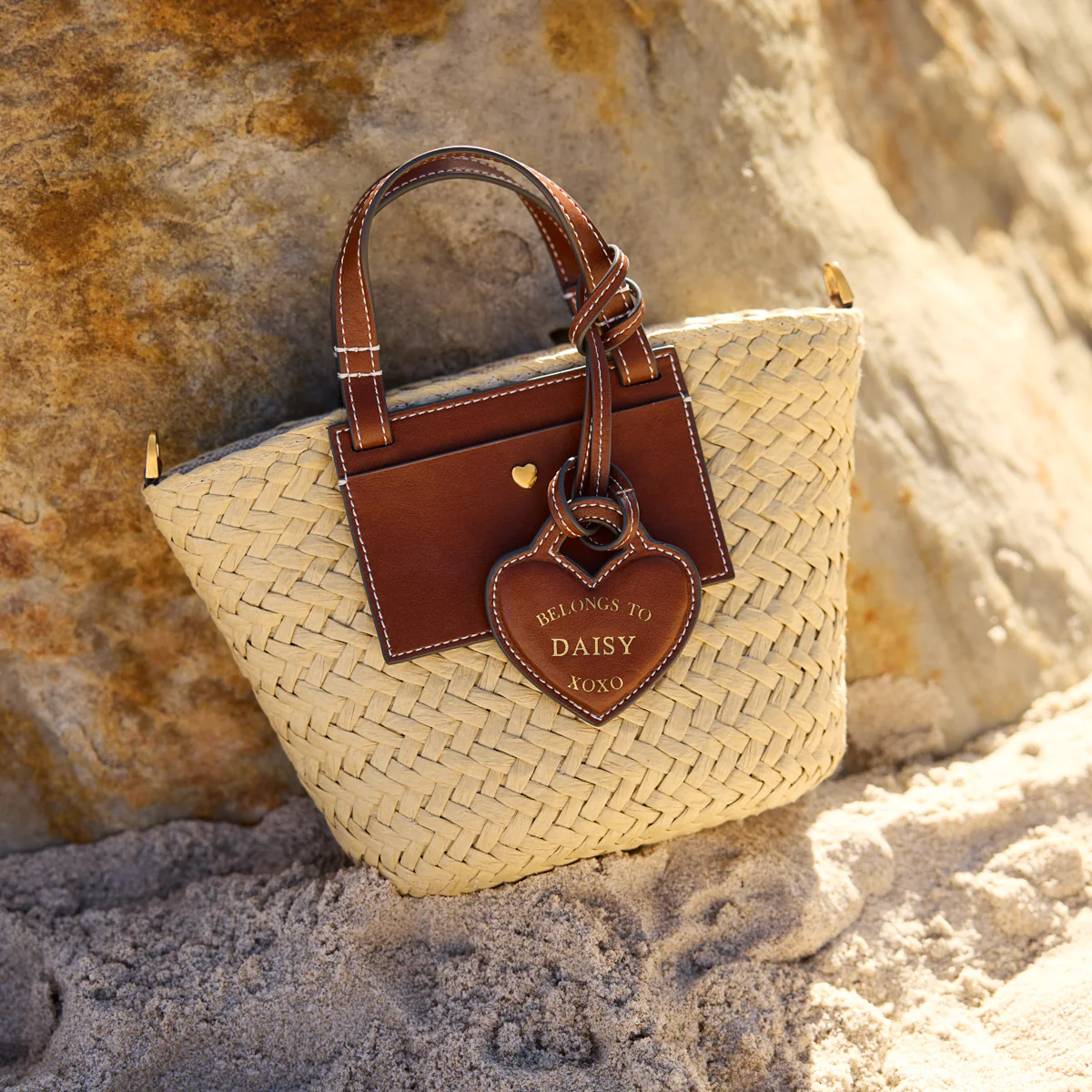 Kid's Raffia Structured Bag (Natural) - Image 4