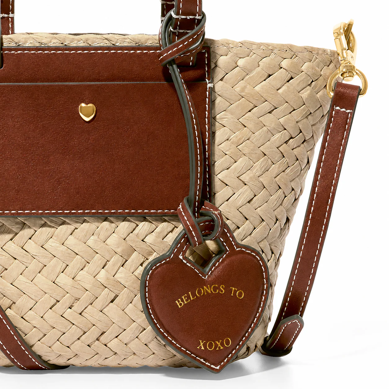 Kid's Raffia Structured Bag (Natural) - Image 7