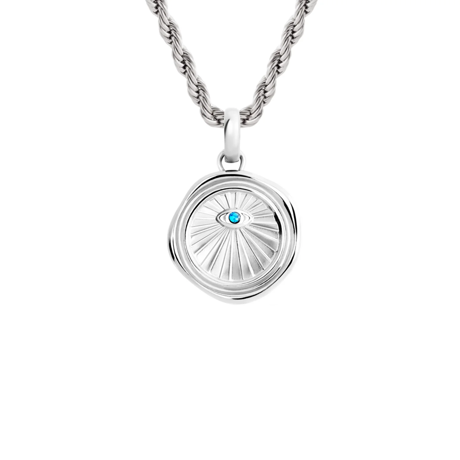 Layering Small Rope Chain Necklace (Silver)