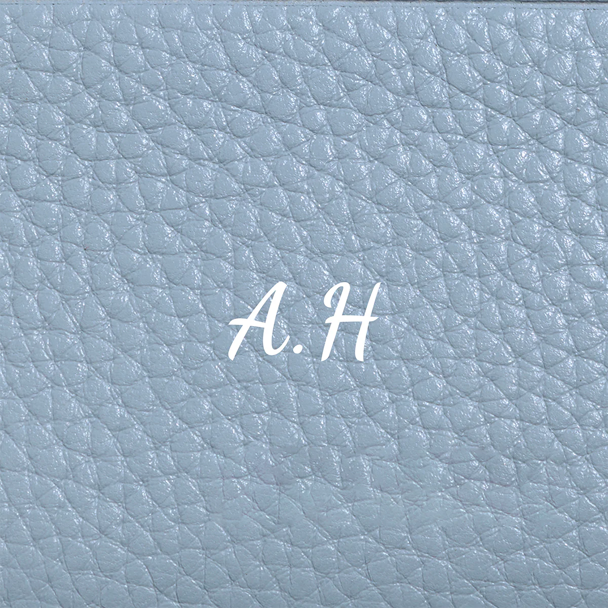 Leather Mirror Keyring (Powder Blue) - Image 10