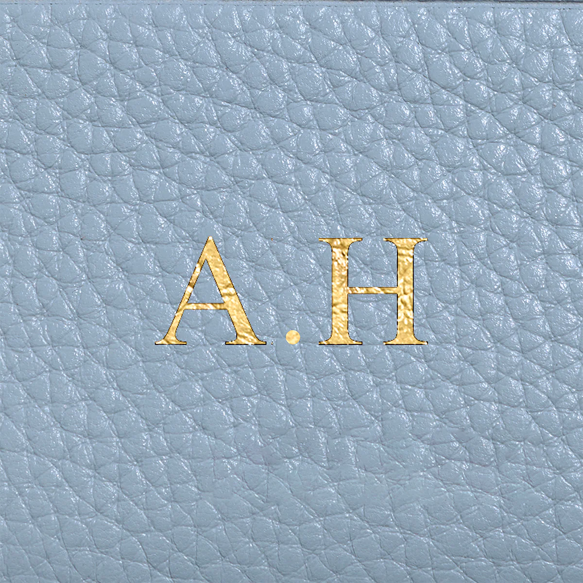 Leather Mirror Keyring (Powder Blue) - Image 7