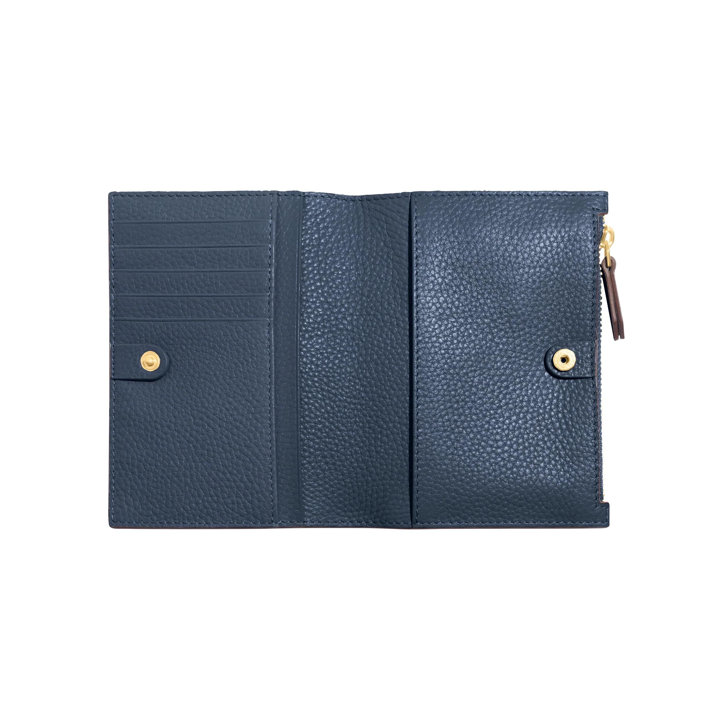 Leather Passport Holder (Navy) - Image 3