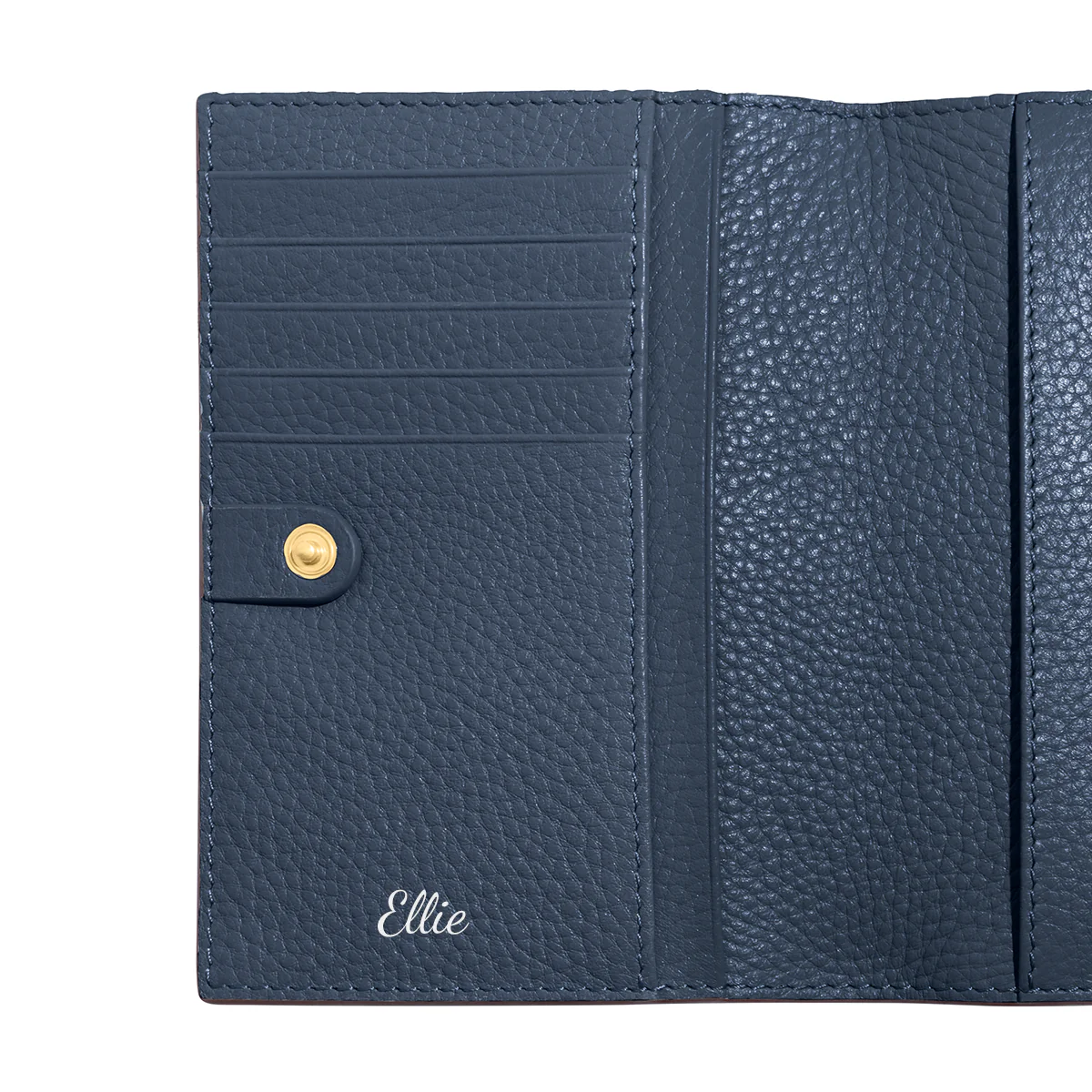 Leather Passport Holder (Navy) - Image 8