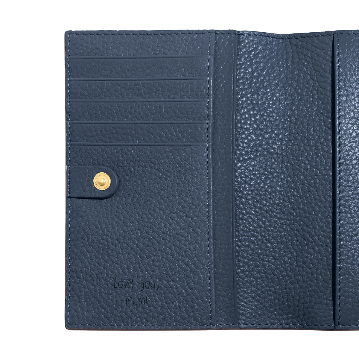 Leather Passport Holder (Navy) - Image 9