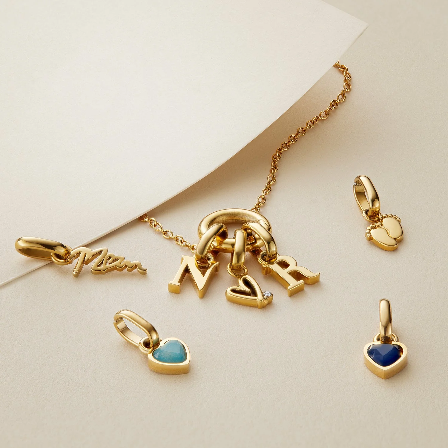 Stacey's Stories Initial Pendant (Gold) - Image 2