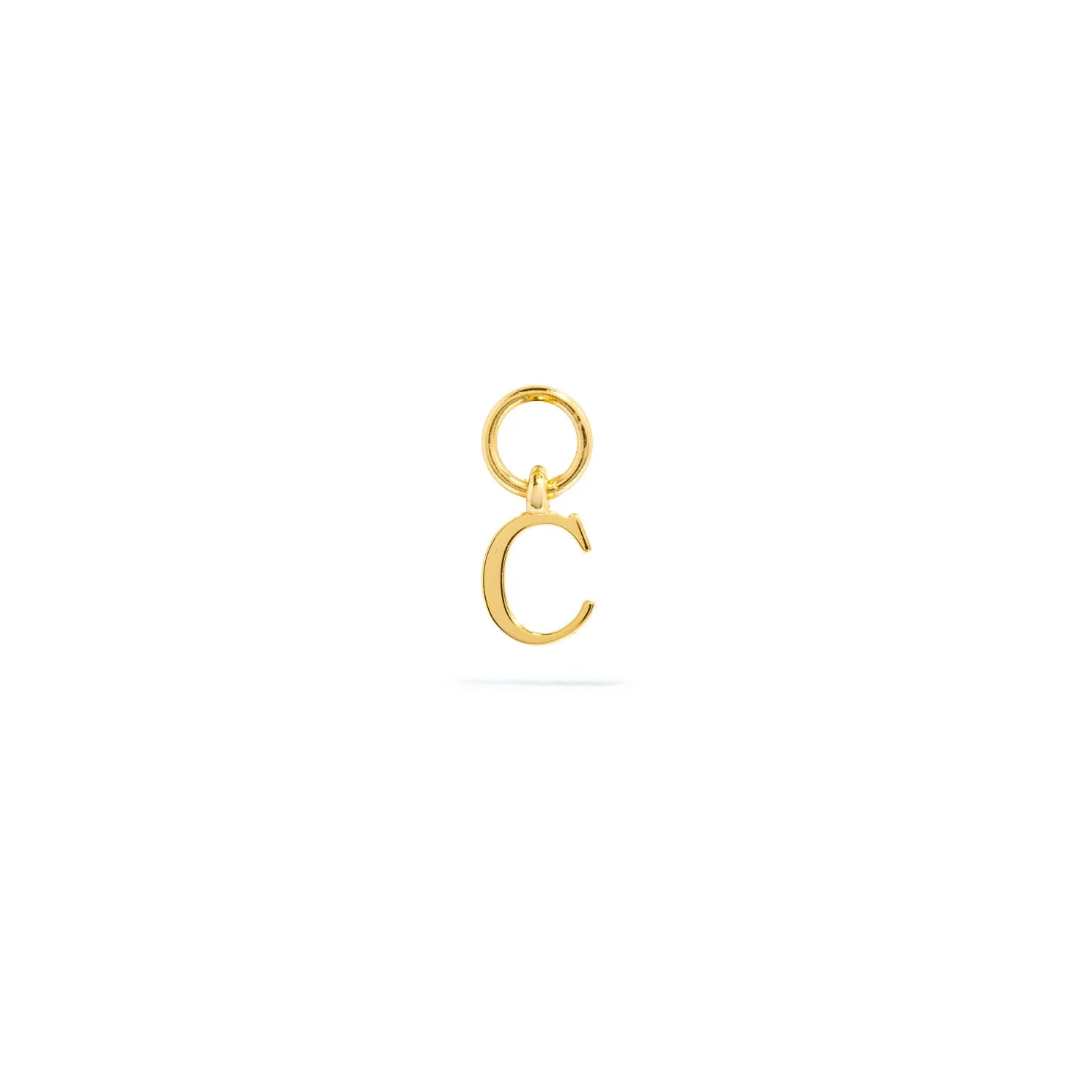 Stacey's Stories Mini Initial Hoop Charm (Gold) - Image 3