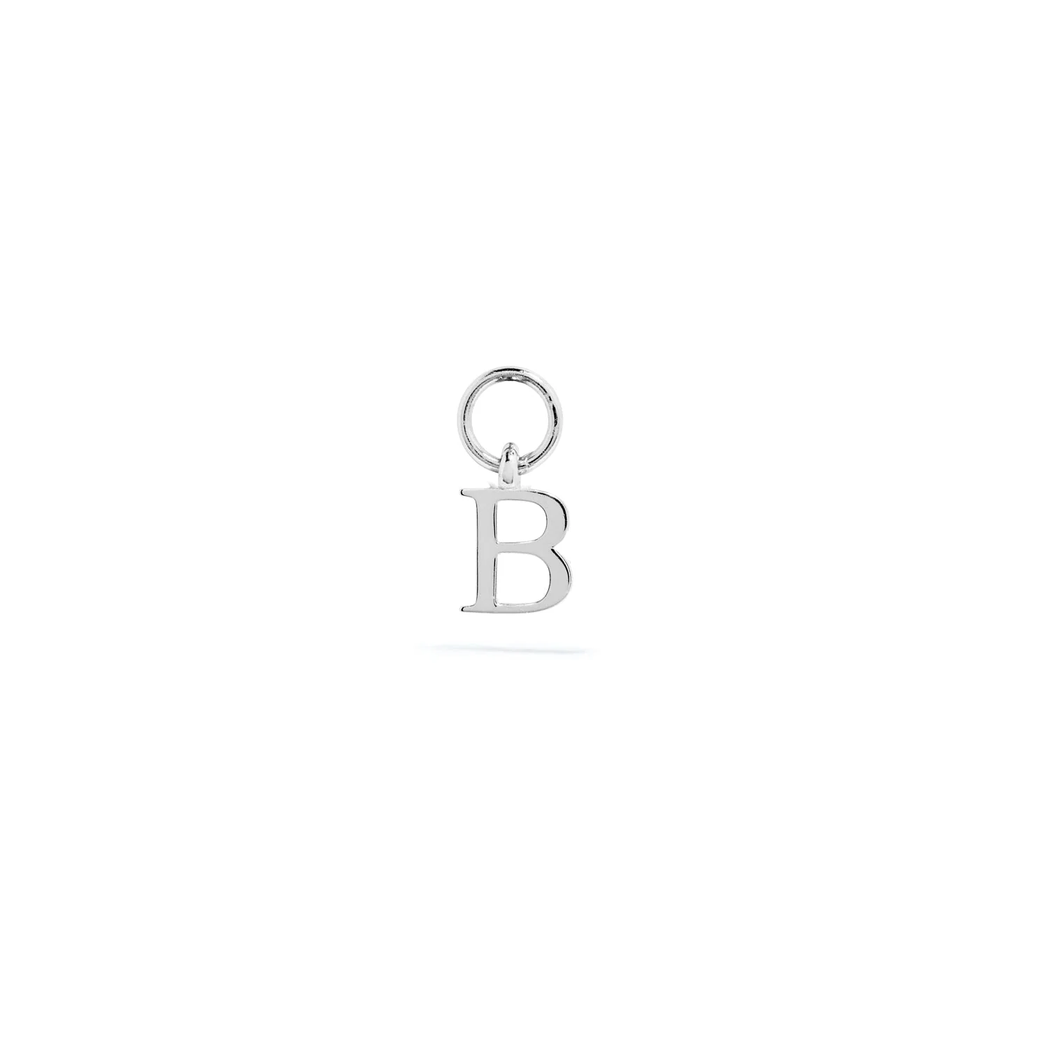 Stacey's Stories Mini Initial Hoop Charm (Silver) - Image 2