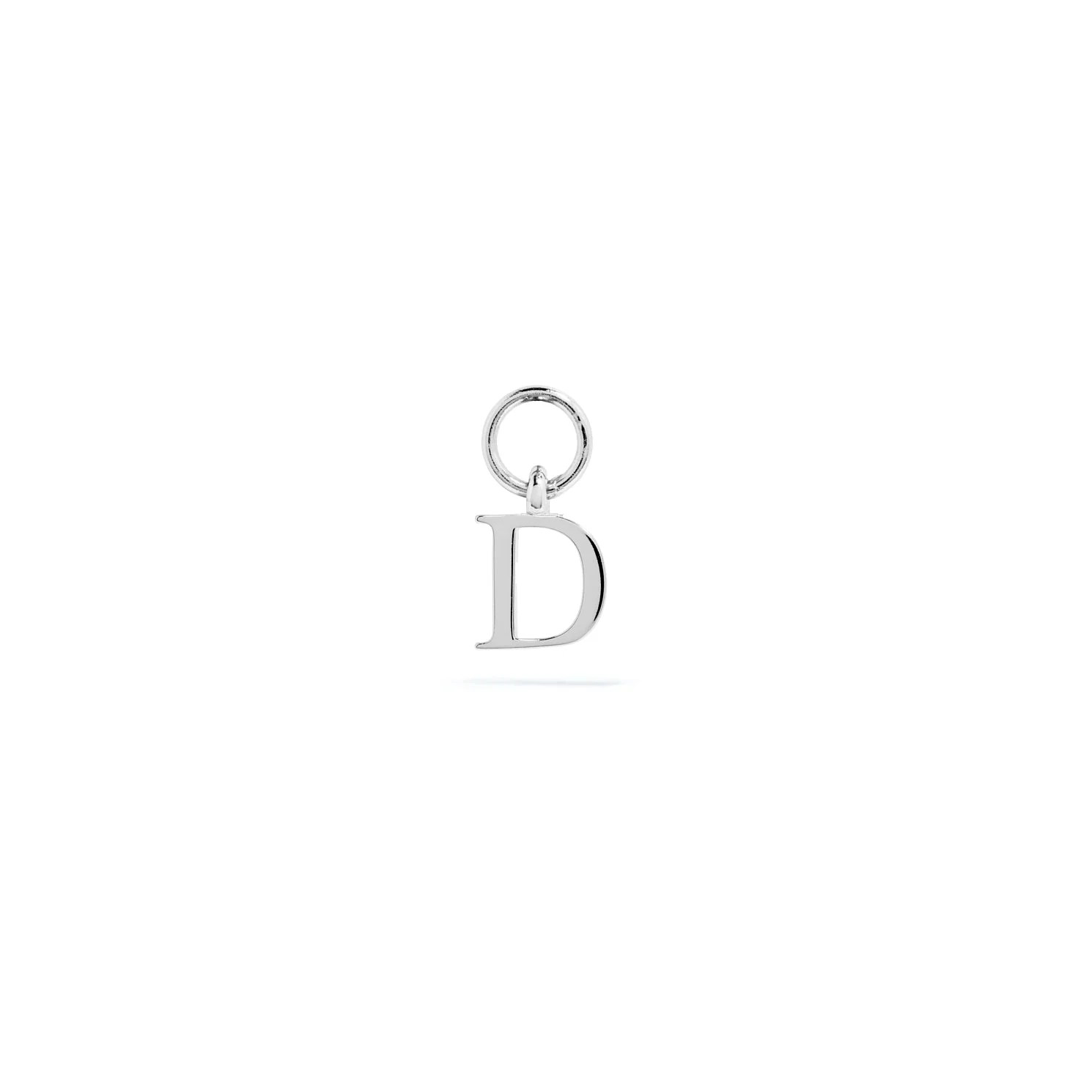 Stacey's Stories Mini Initial Hoop Charm (Silver) - Image 4