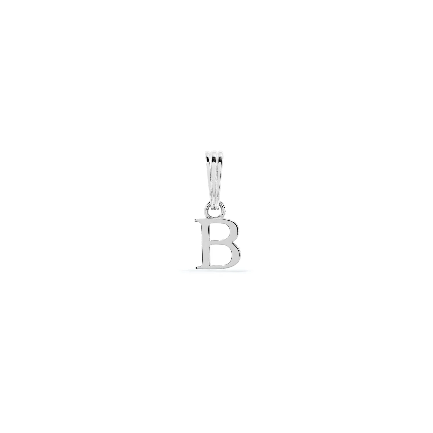 Sterling Silver Mini Initial Pendant (Silver) - Image 2