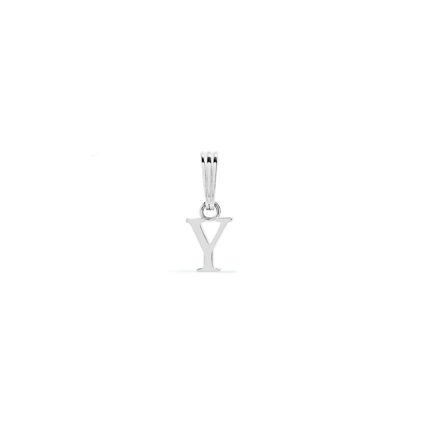 Sterling Silver Mini Initial Pendant (Silver) - Image 25
